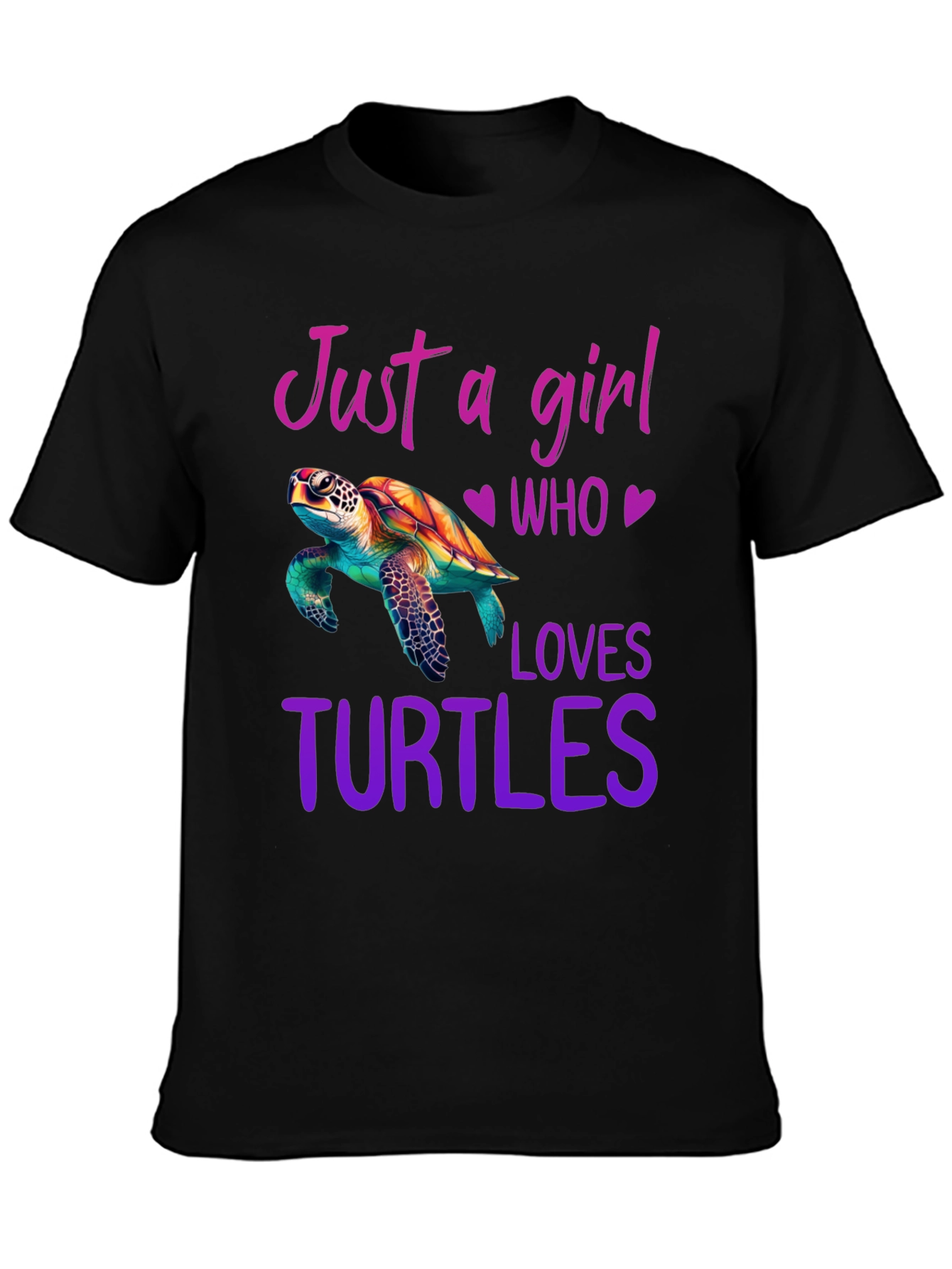 Girl Who Loves Turtles T-Shirt