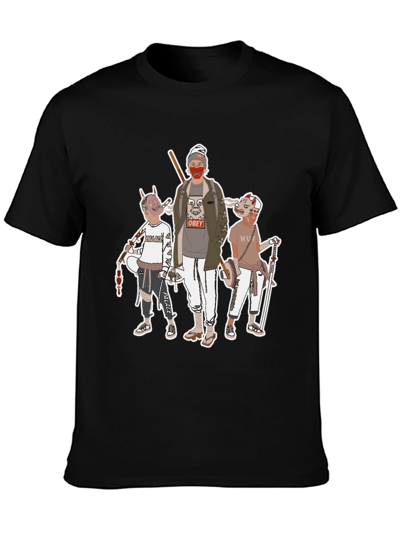 Graphic Print Crew Neck T-Shirt