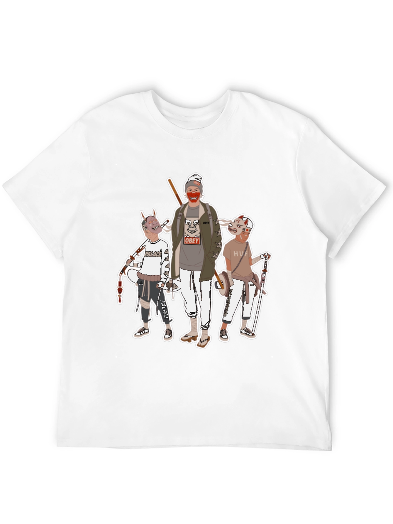Graphic Print Crew Neck T-Shirt