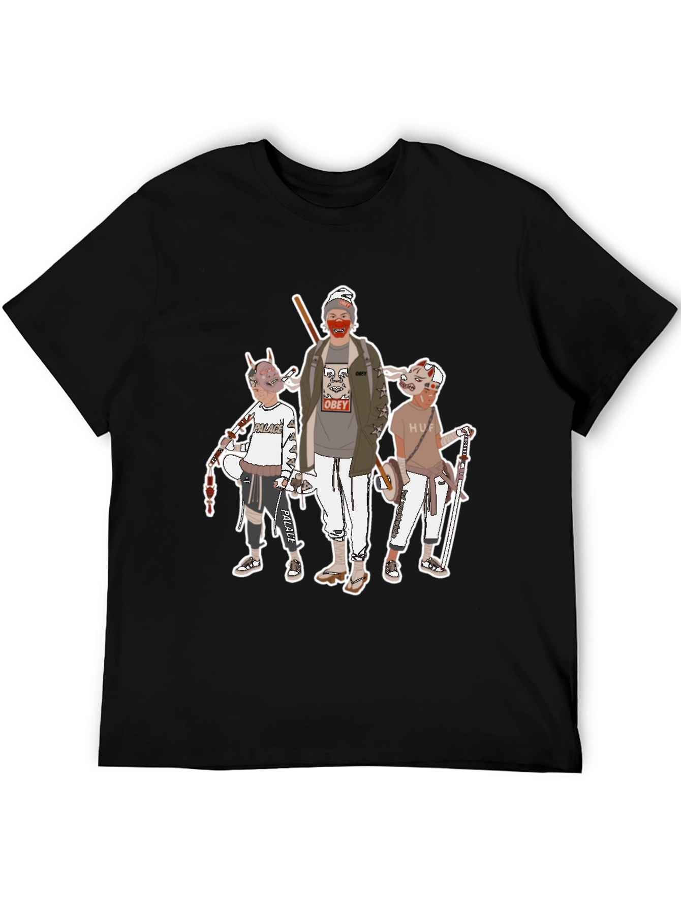 Graphic Print Crew Neck T-Shirt