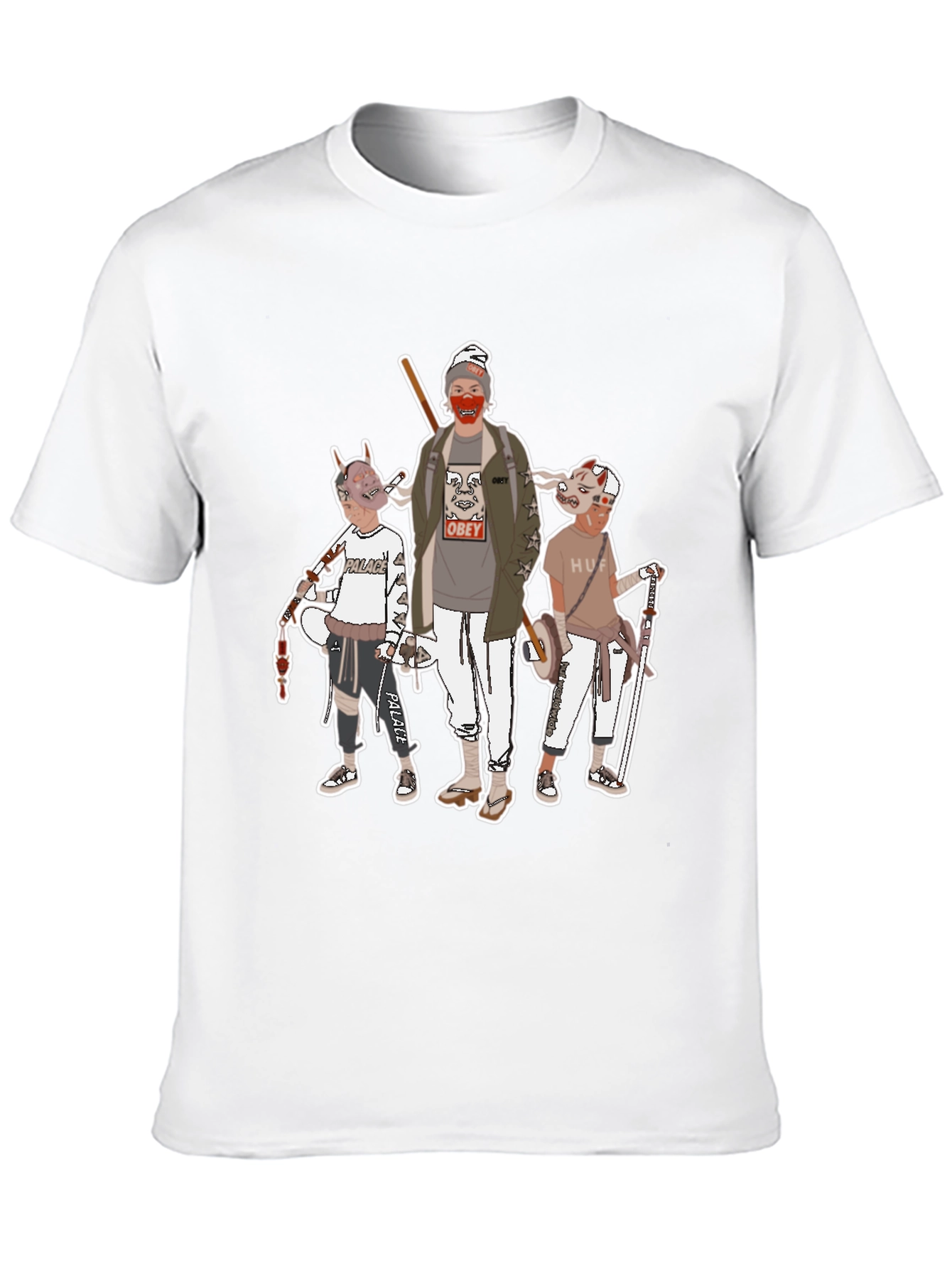 Graphic Print Crew Neck T-Shirt
