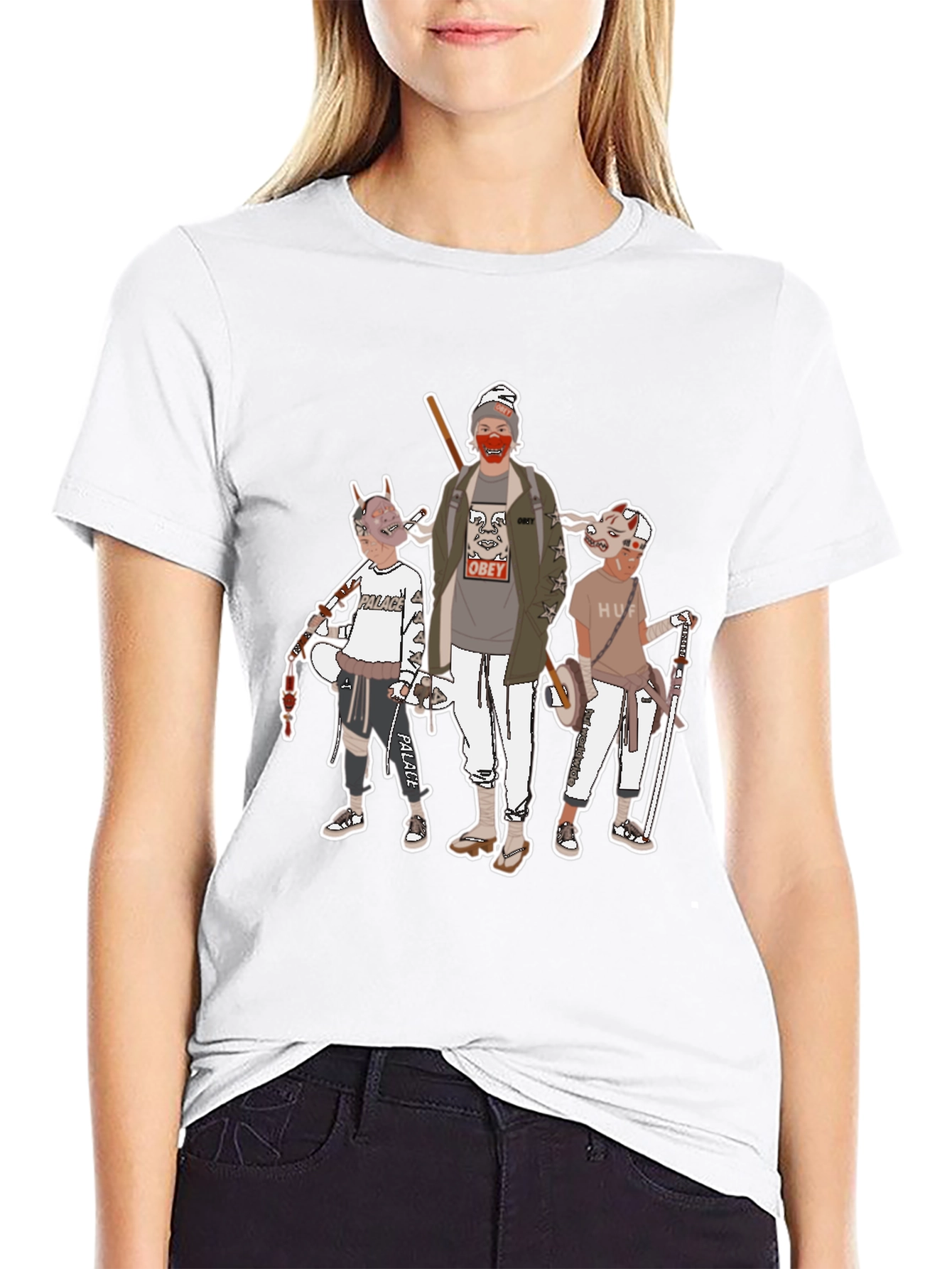 Graphic Print Crew Neck T-Shirt
