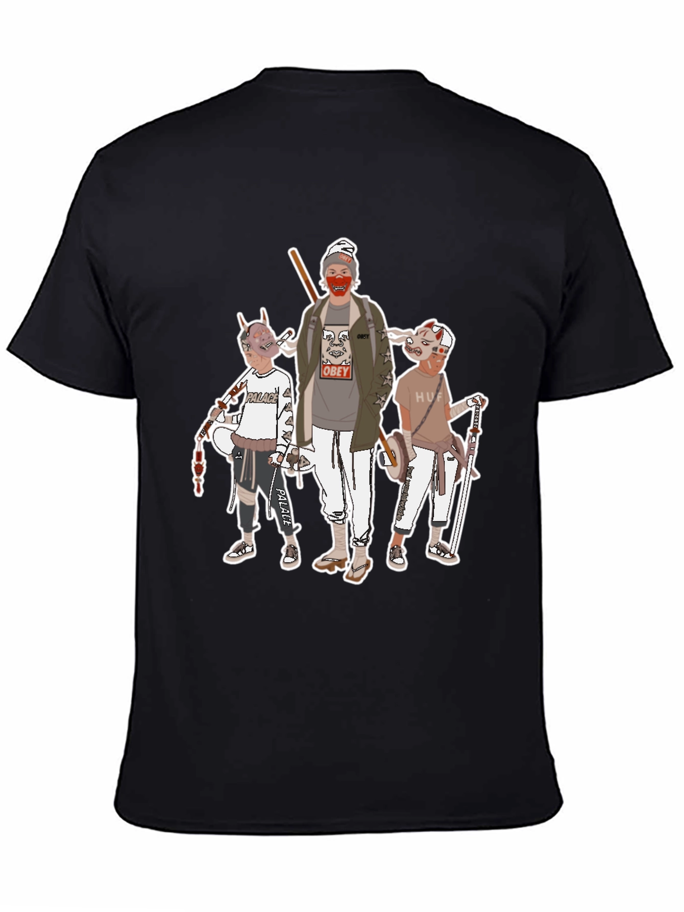 Graphic Print Crew Neck T-Shirt
