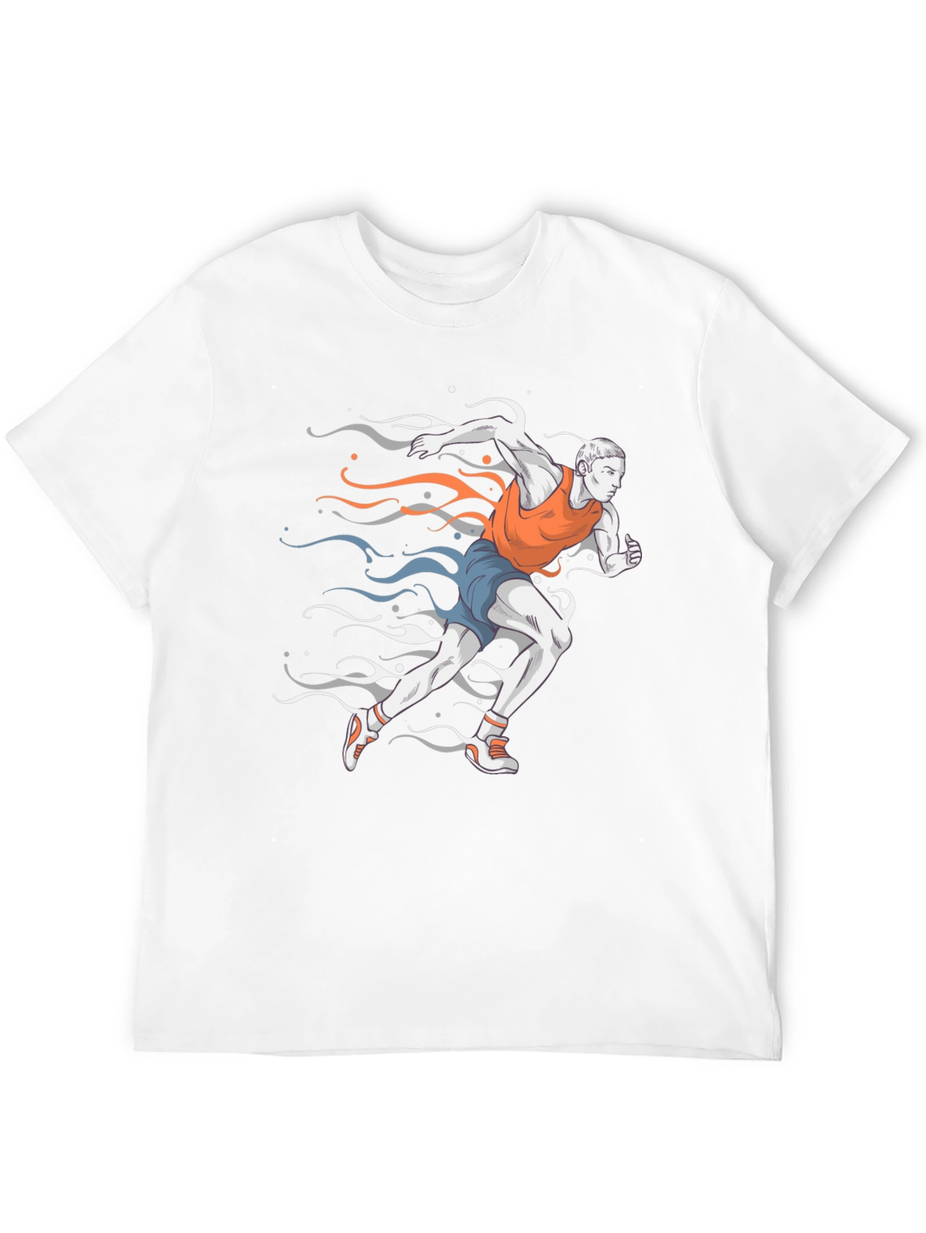 Runner Graphic Tee - Black Cotton