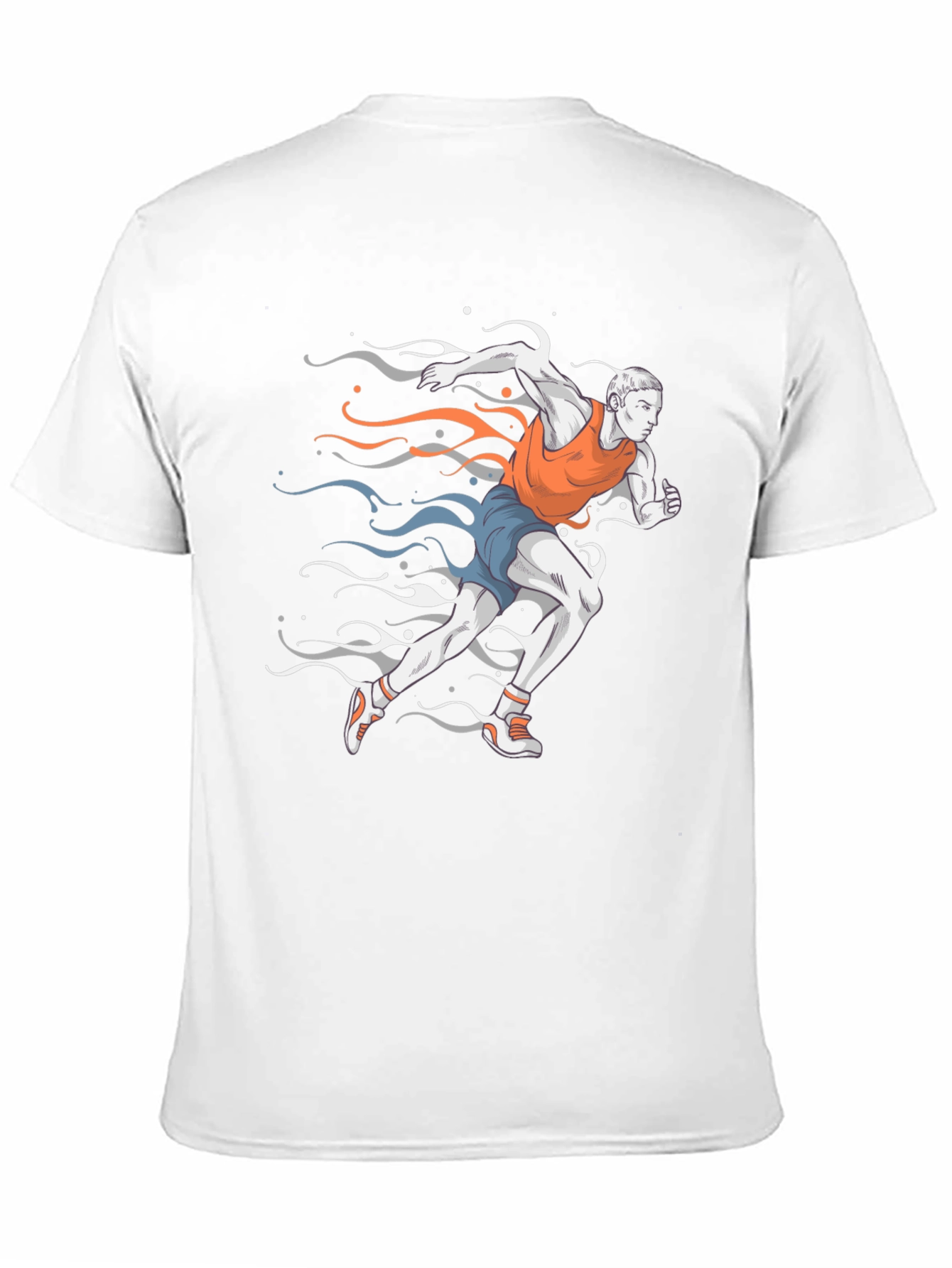 Runner Graphic Tee - Black Cotton