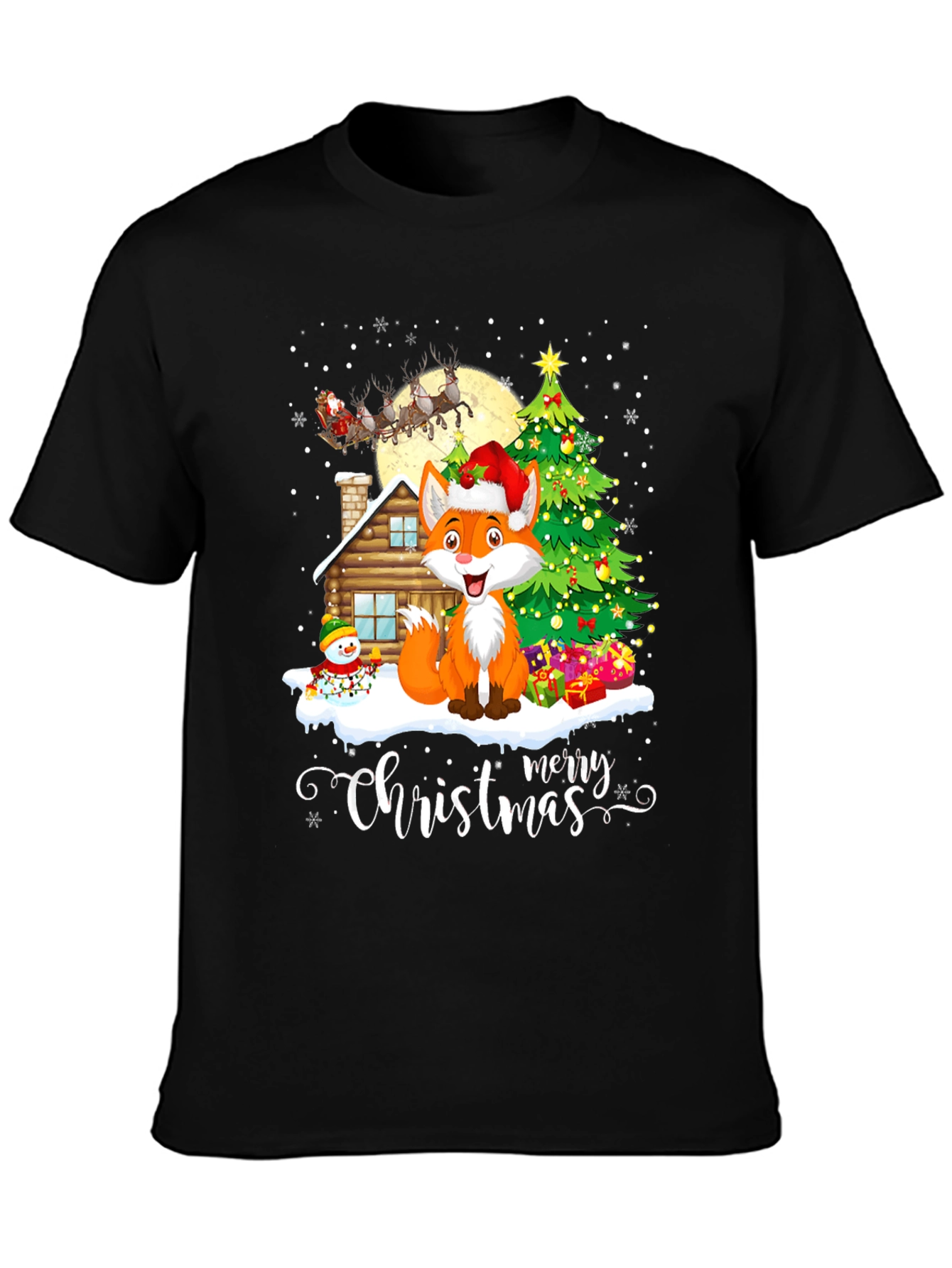 Festive Fox Christmas T-Shirt
