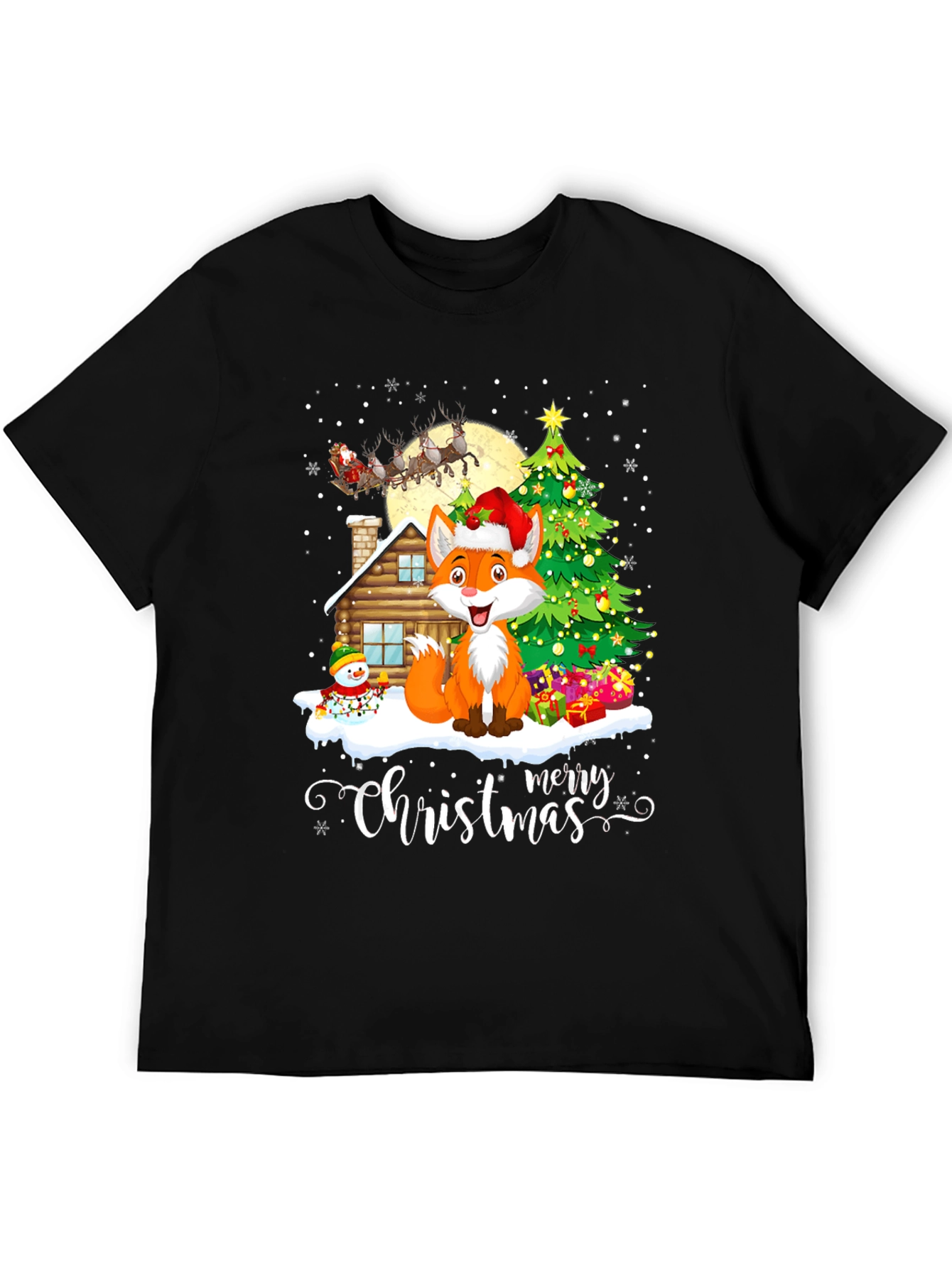 Festive Fox Christmas T-Shirt