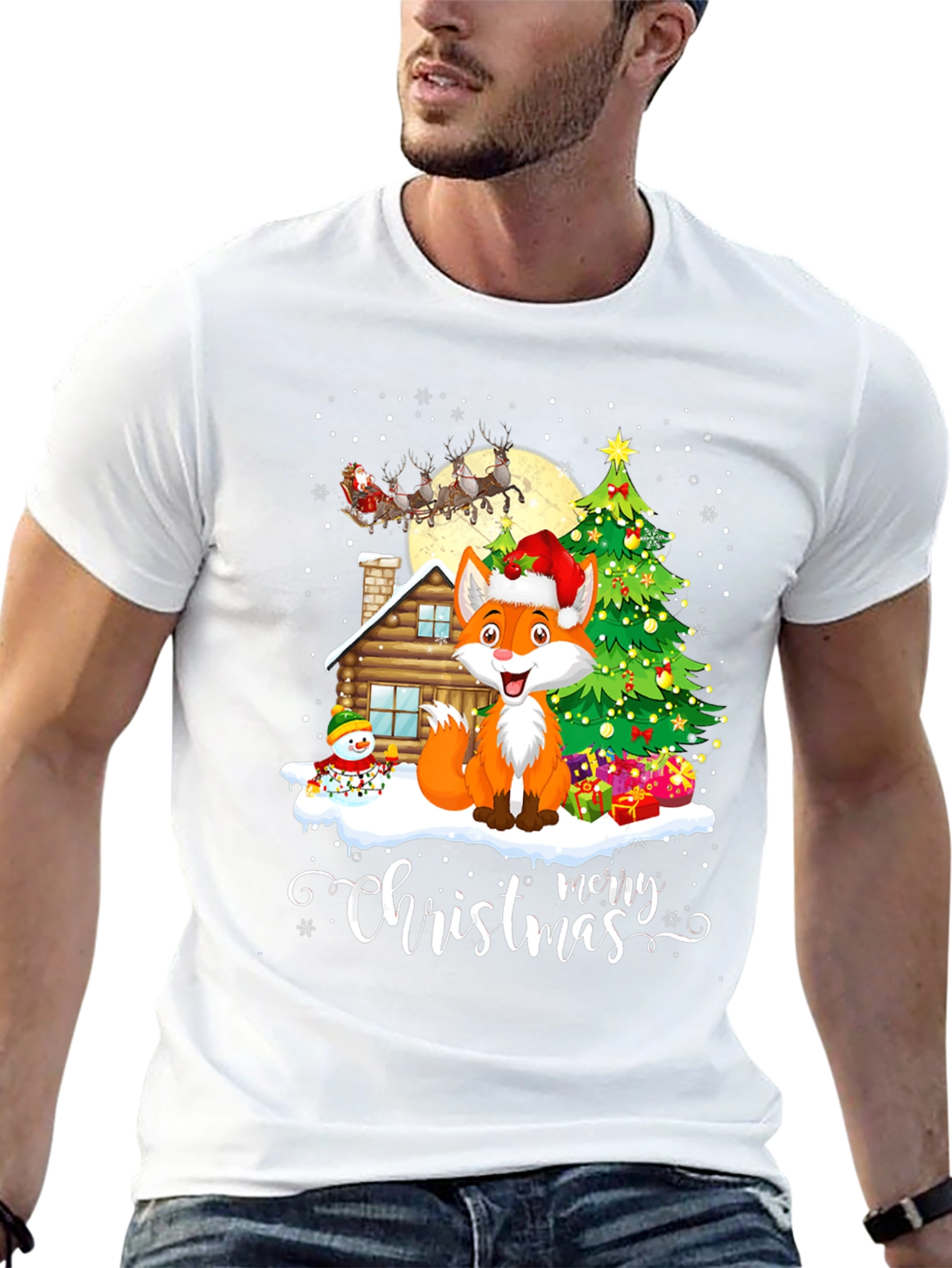 Festive Fox Christmas T-Shirt