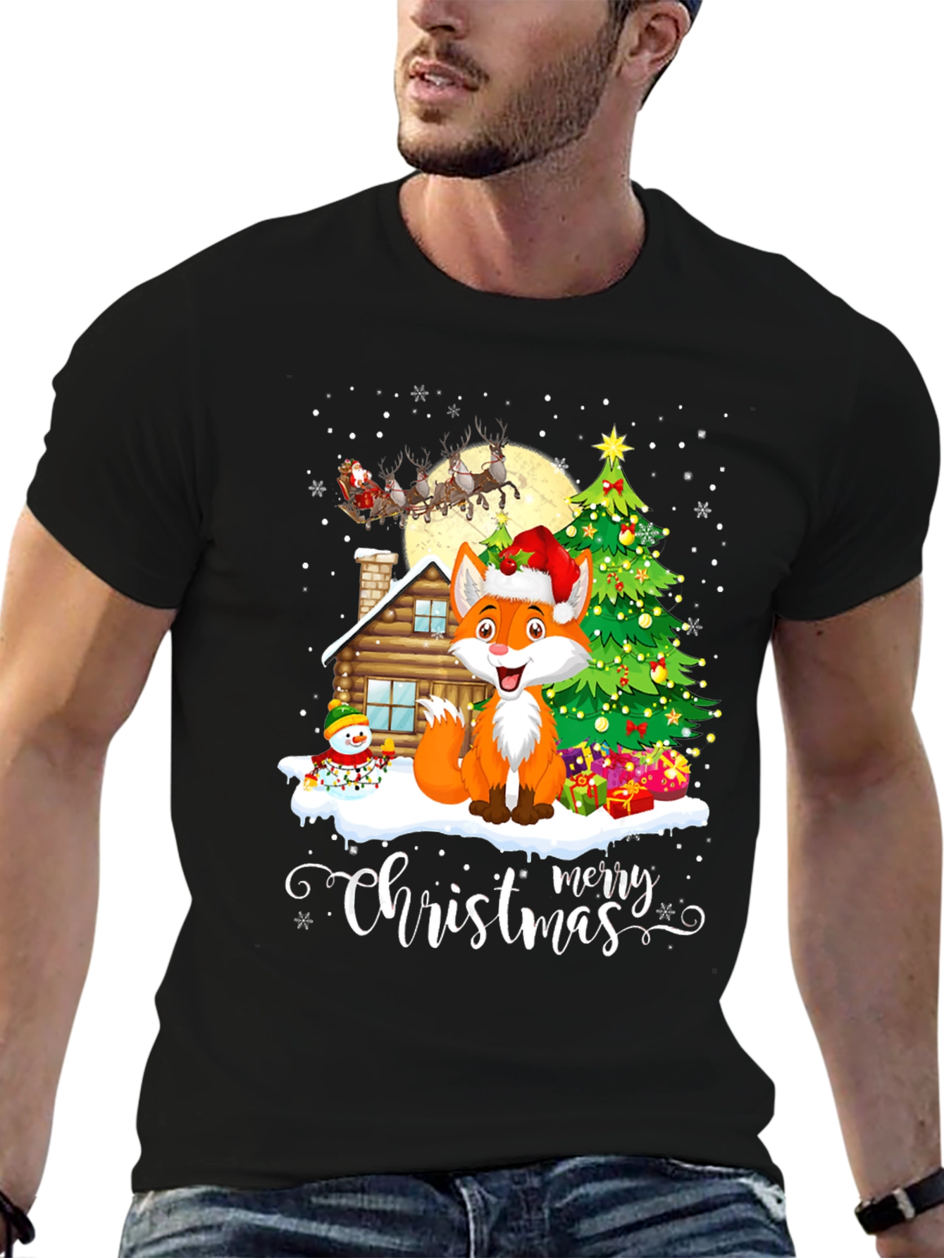 Festive Fox Christmas T-Shirt