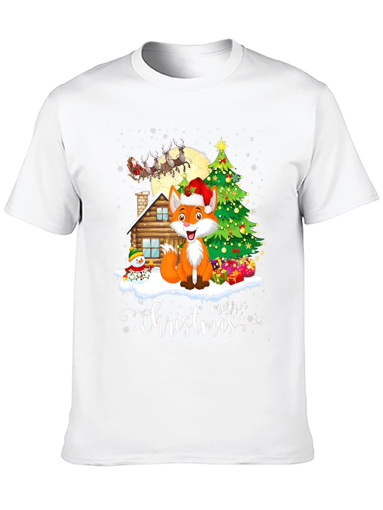 Festive Fox Christmas T-Shirt