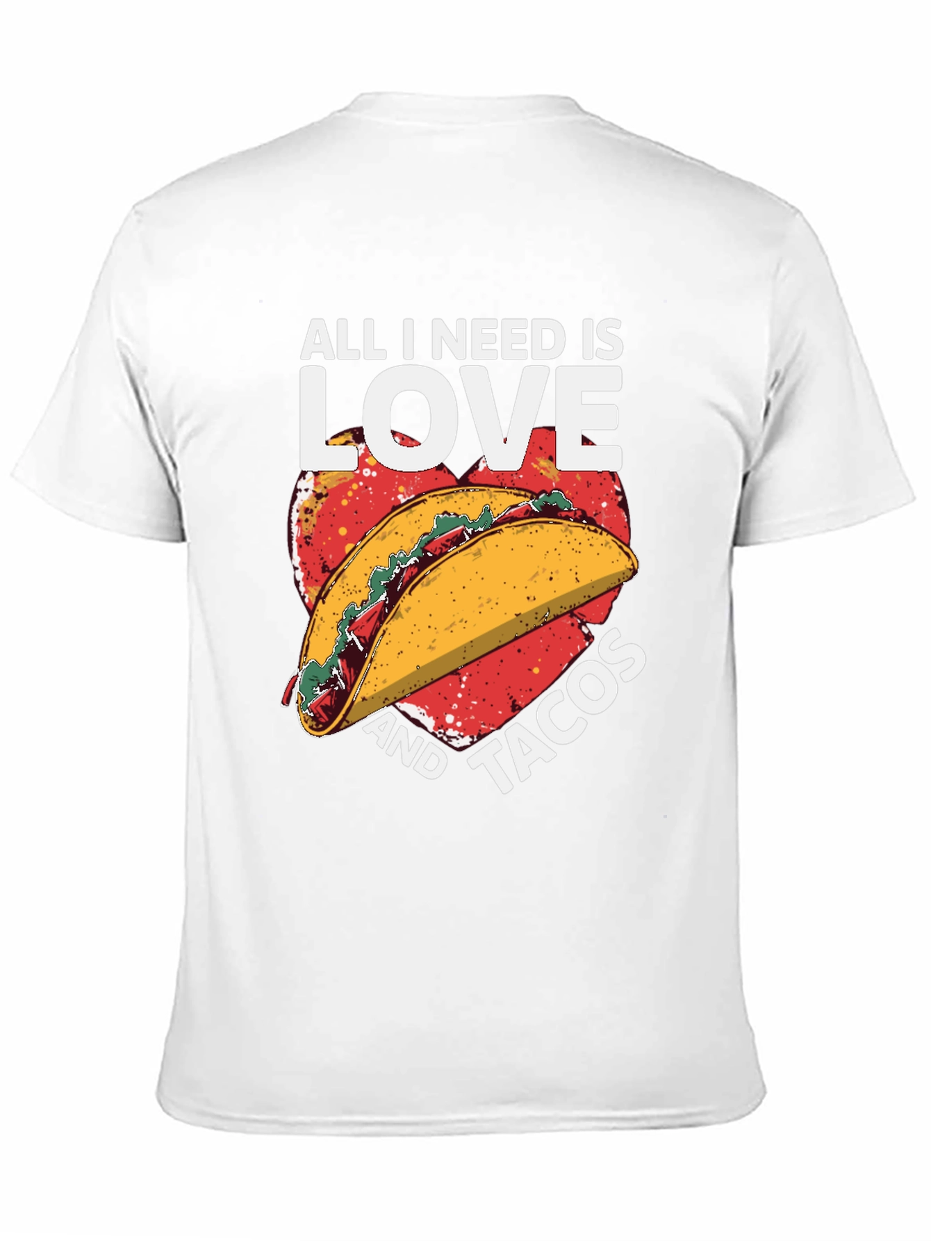 Love and Tacos Graphic T-Shirt - Black
