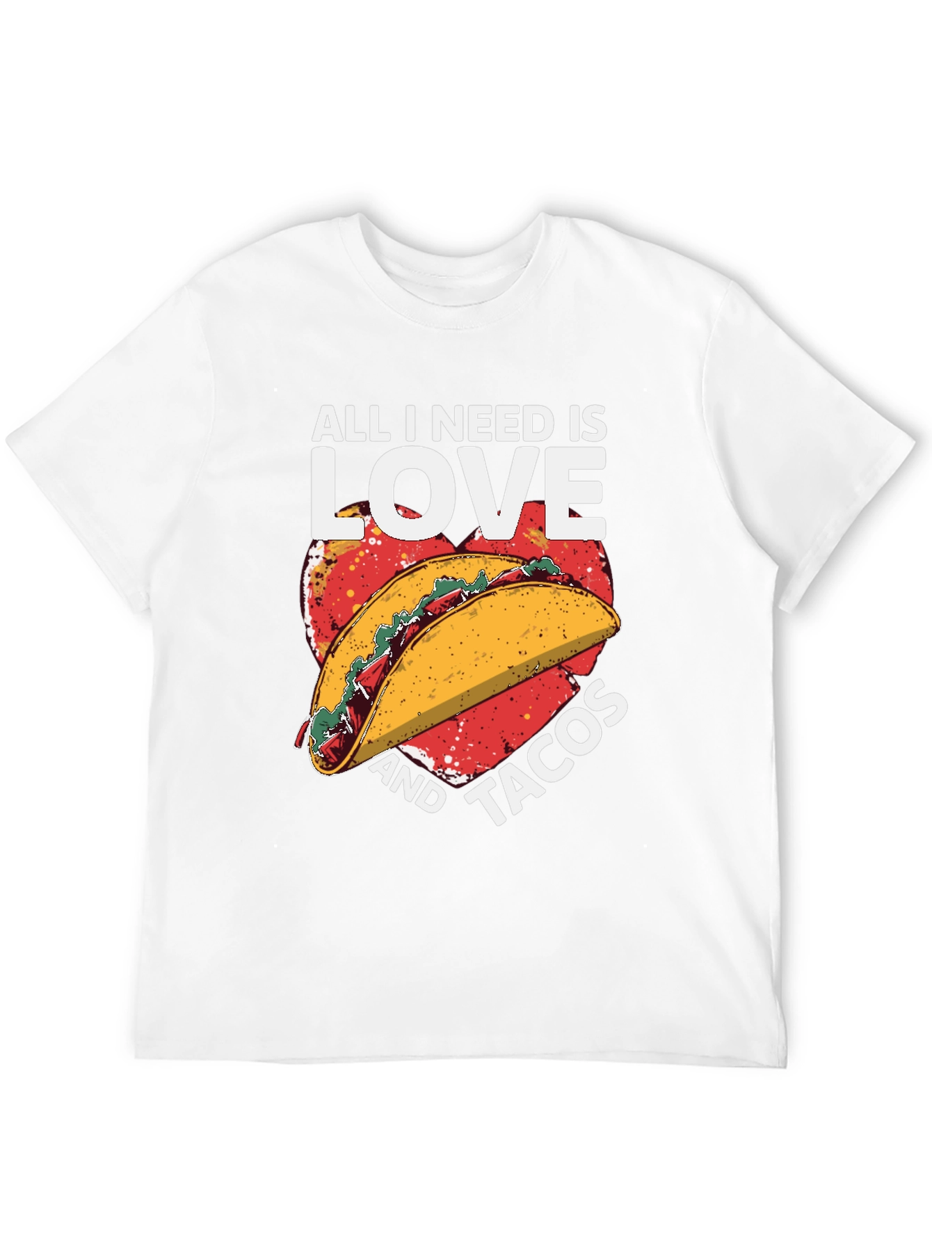 Love and Tacos Graphic T-Shirt - Black