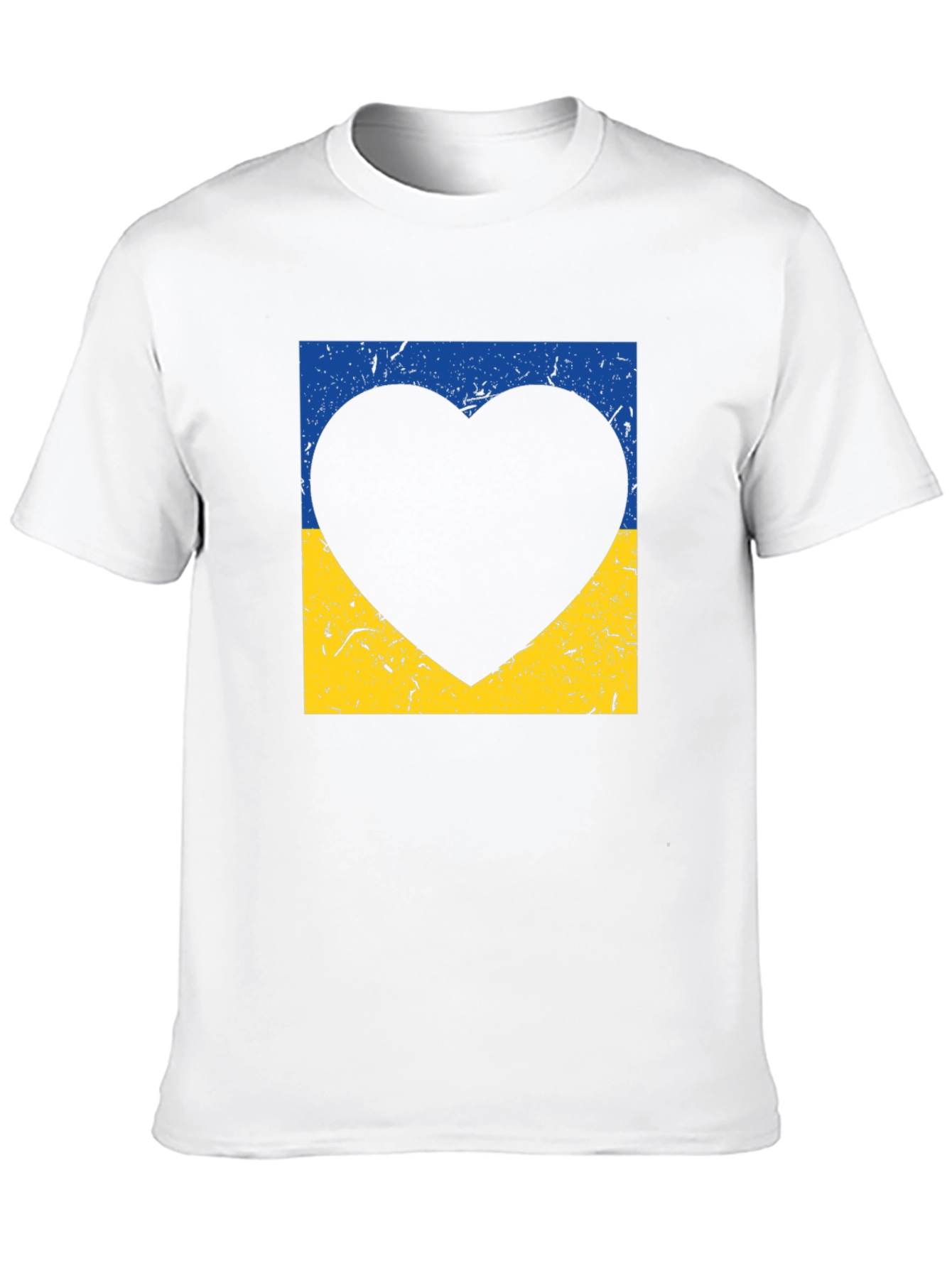 Ukraine Flag Heart T-Shirt