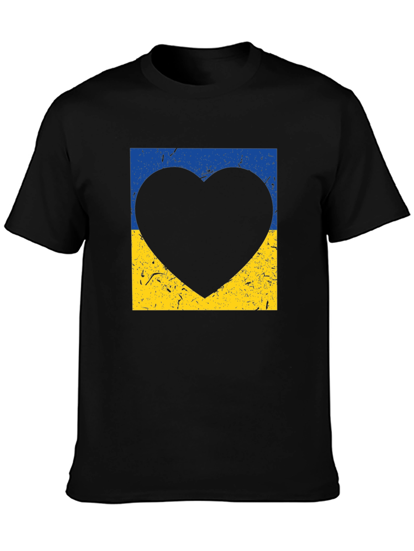 Ukraine Flag Heart T-Shirt