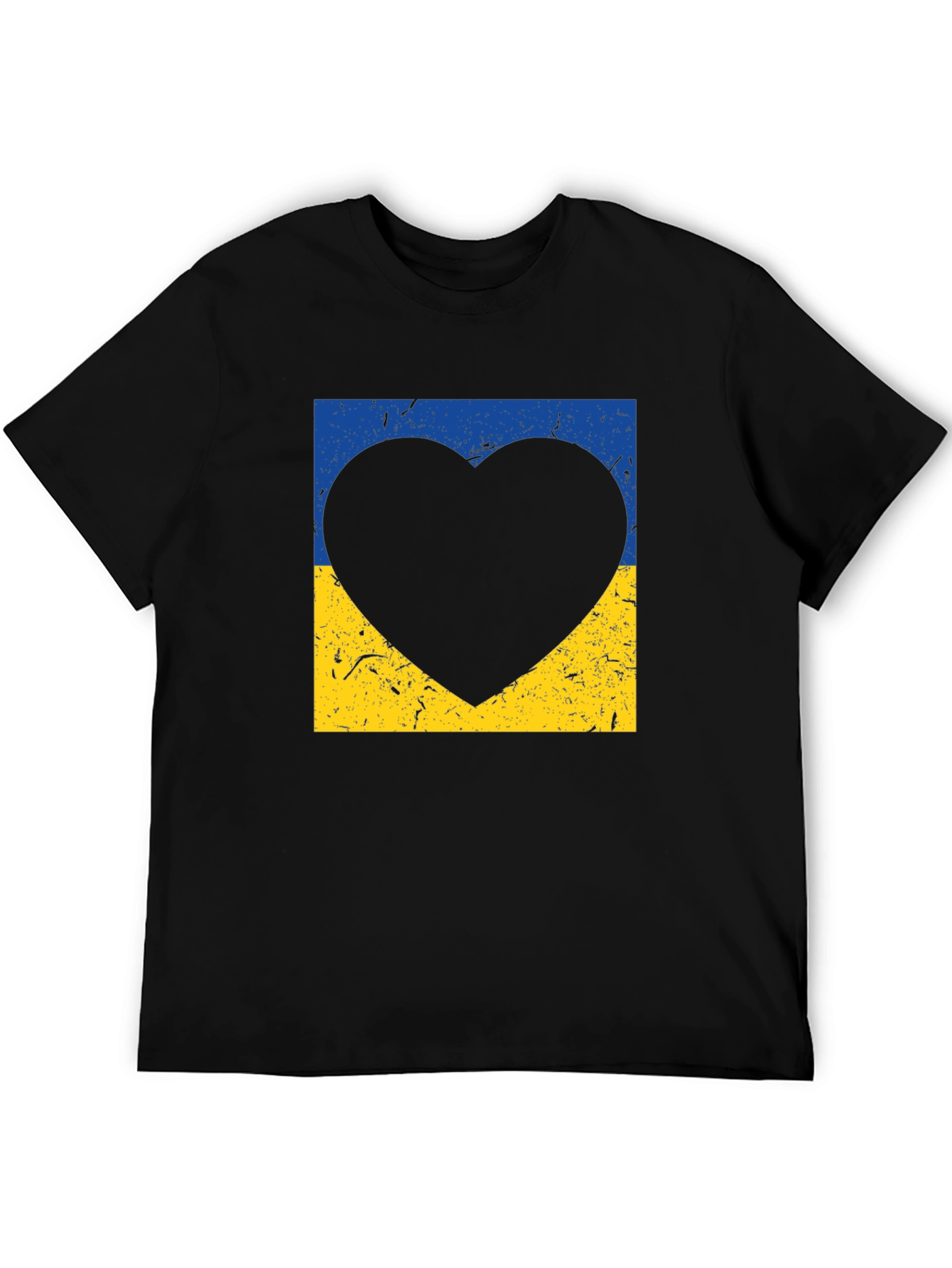 Ukraine Flag Heart T-Shirt