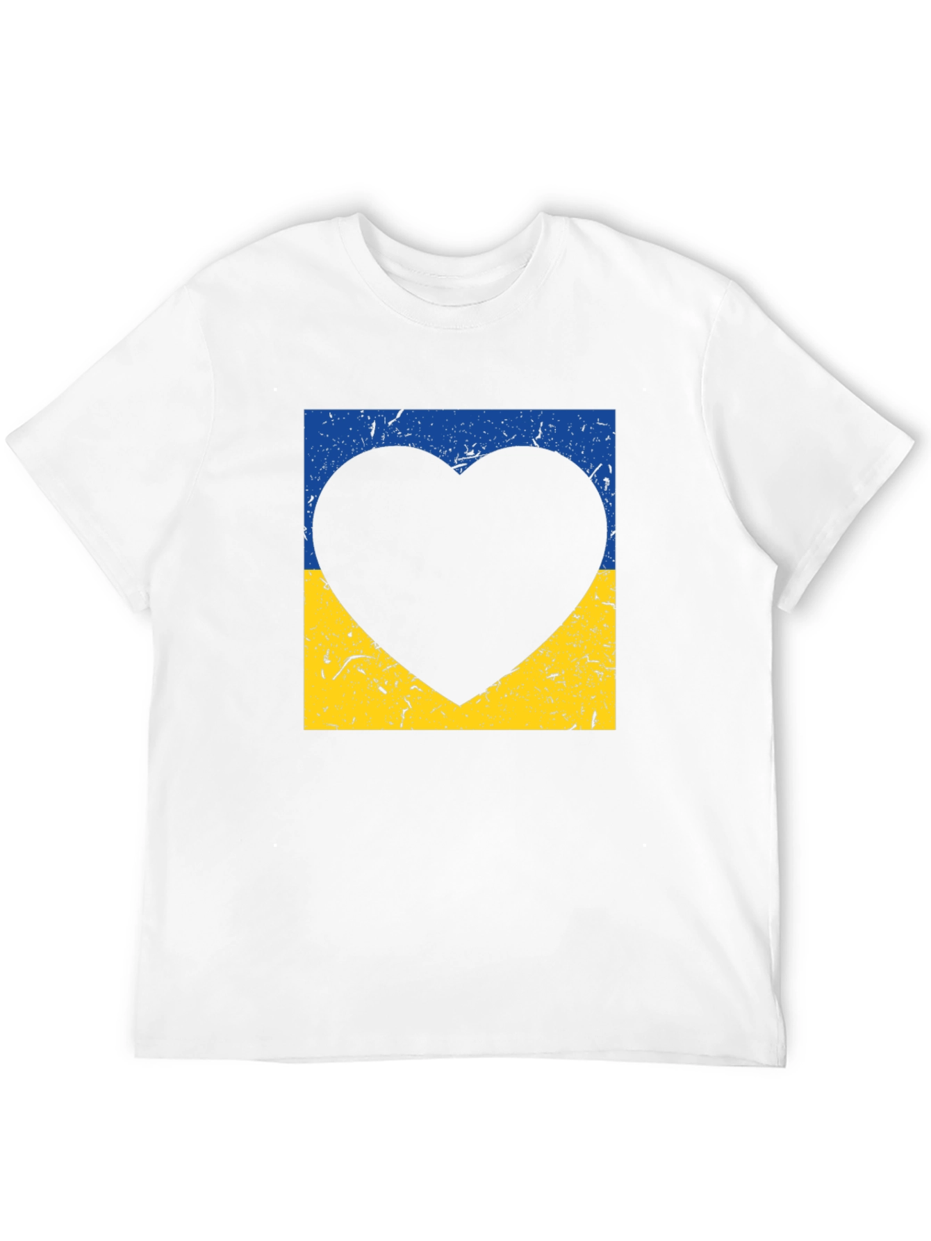 Ukraine Flag Heart T-Shirt