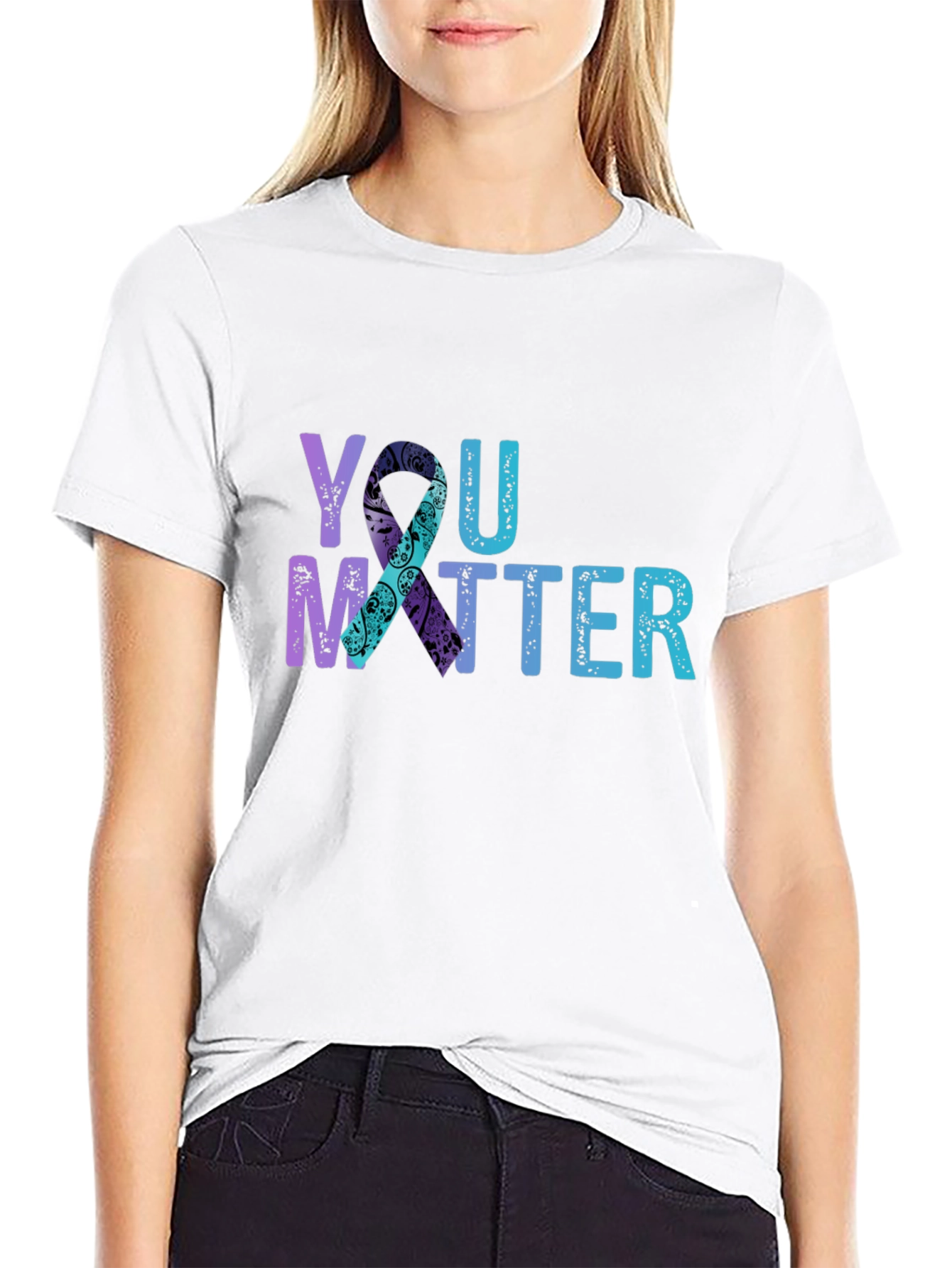 You Matter Graphic T-Shirt - Black
