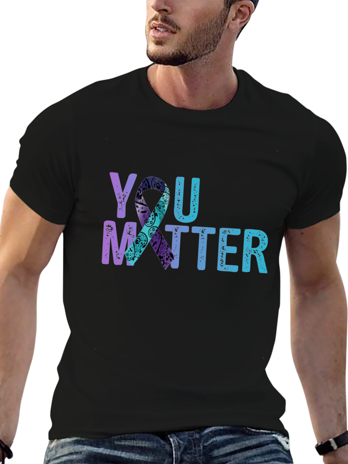 You Matter Graphic T-Shirt - Black