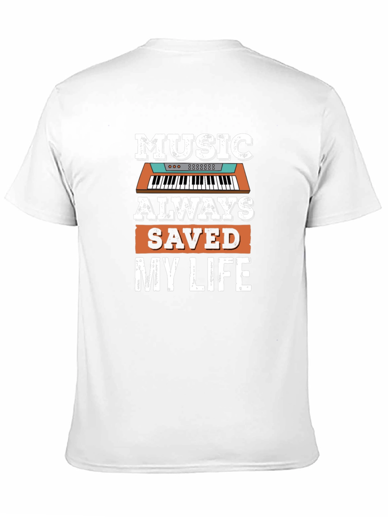 Music Saved My Life Black Graphic Tee