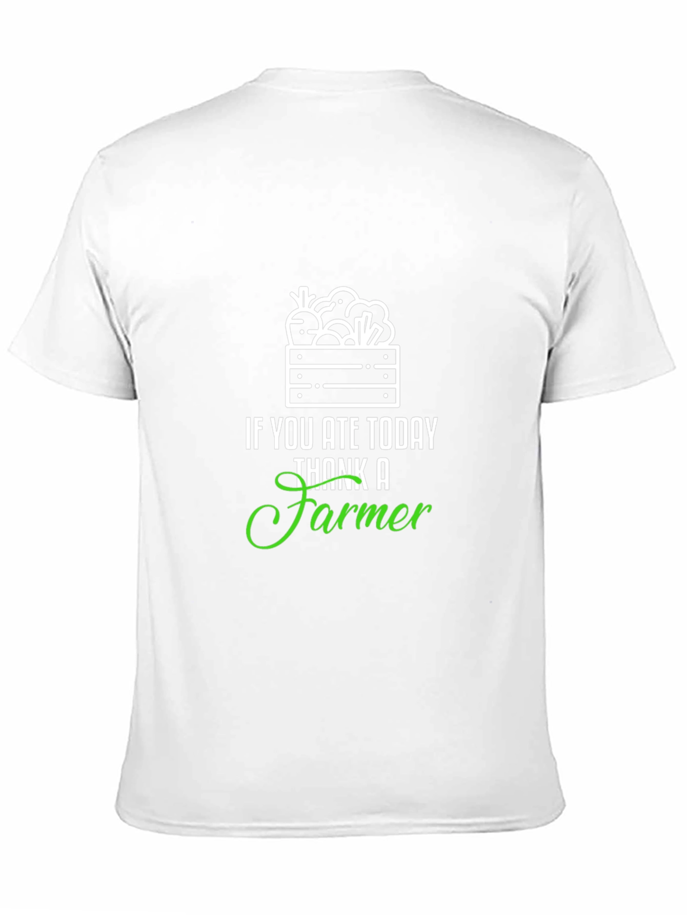 Thank a Farmer T-Shirt - Black Cotton Blend Tee