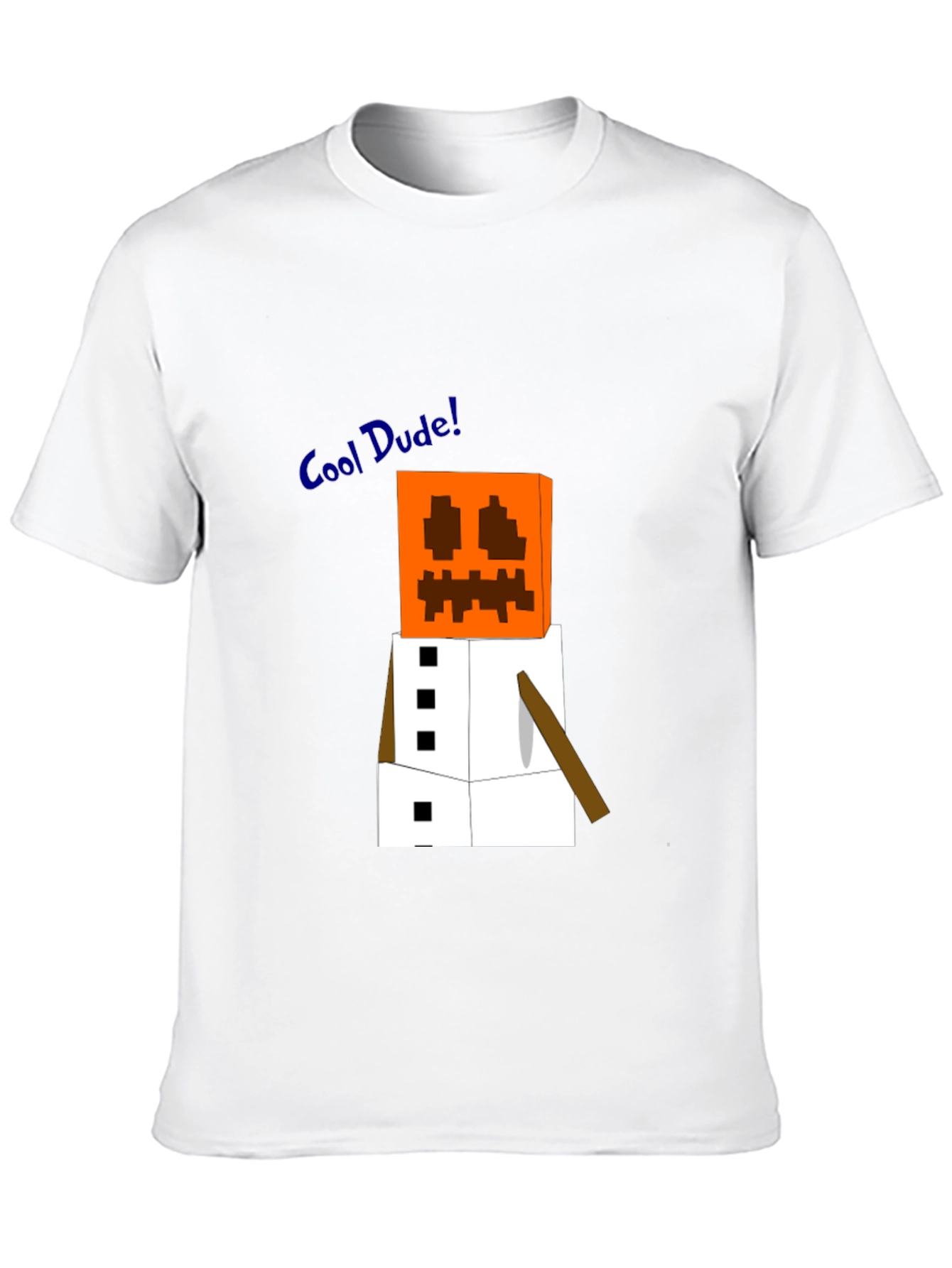 Minecraft Snow Golem Black T-Shirt - Cool Dude Style!
