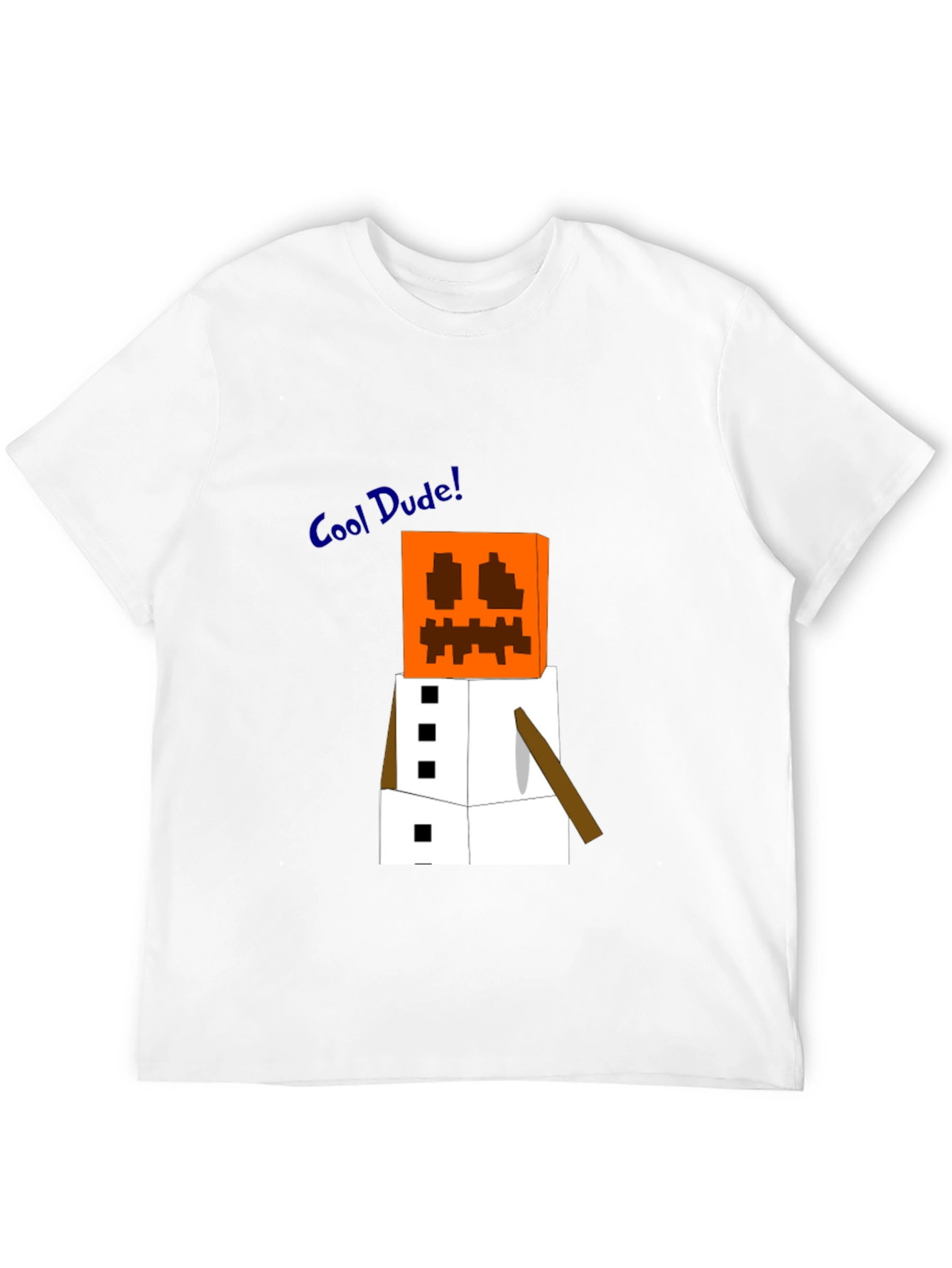 Minecraft Snow Golem Black T-Shirt - Cool Dude Style!