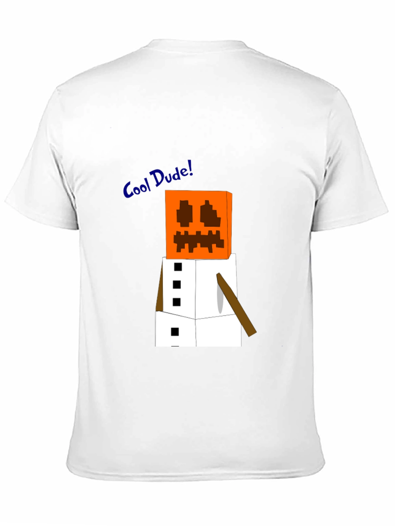 Minecraft Snow Golem Black T-Shirt - Cool Dude Style!