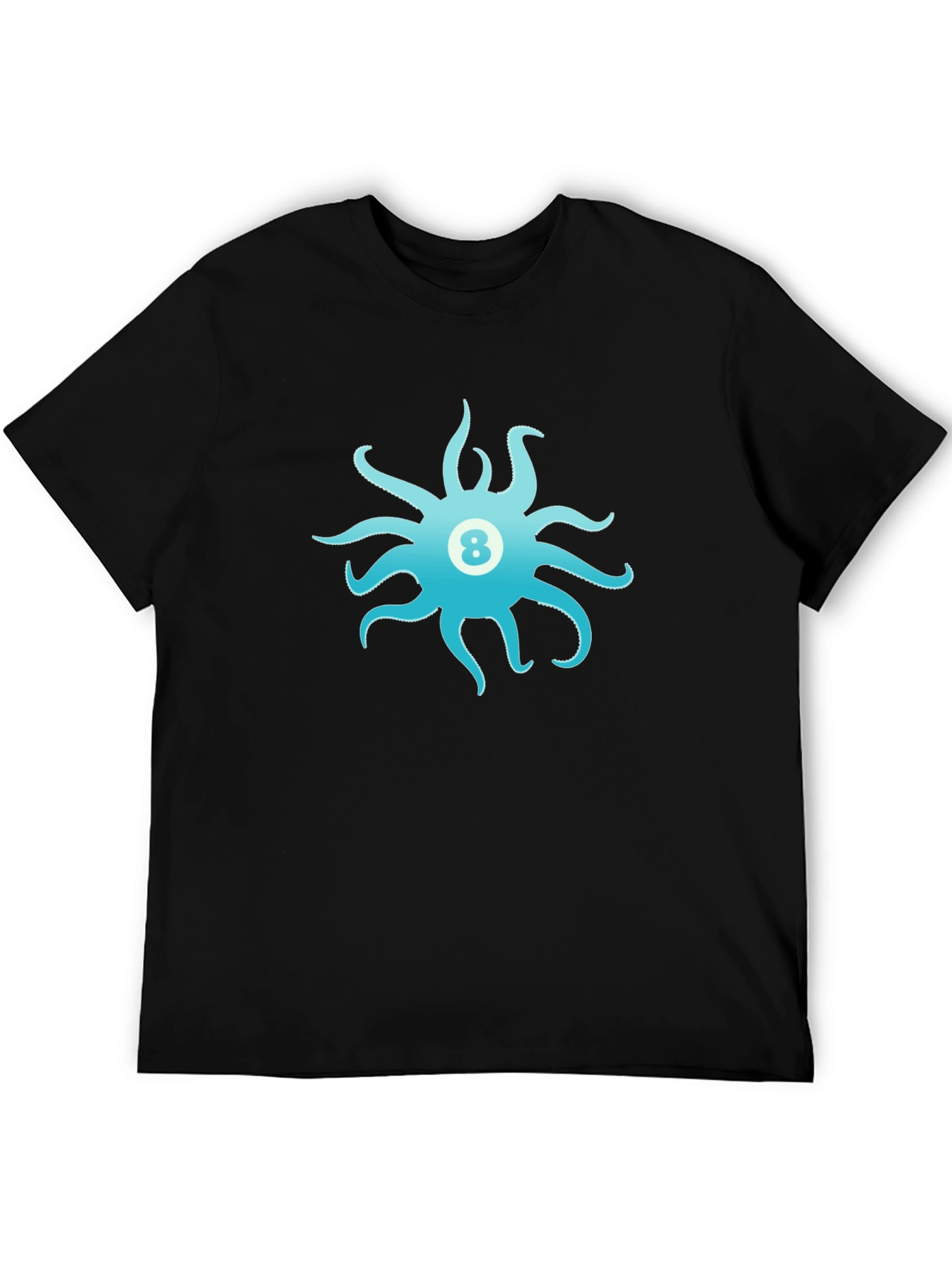 Eight Ball Octopus Graphic Tee - Black