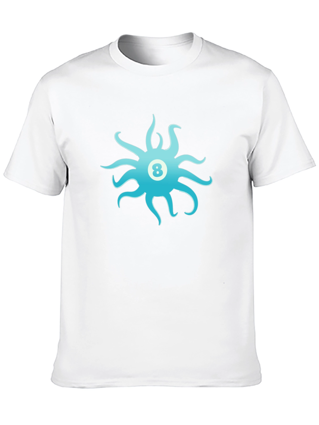 Eight Ball Octopus Graphic Tee - Black