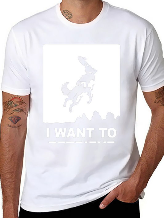 Frisbee Dog Graphic T-Shirt - I Want To Retrieve