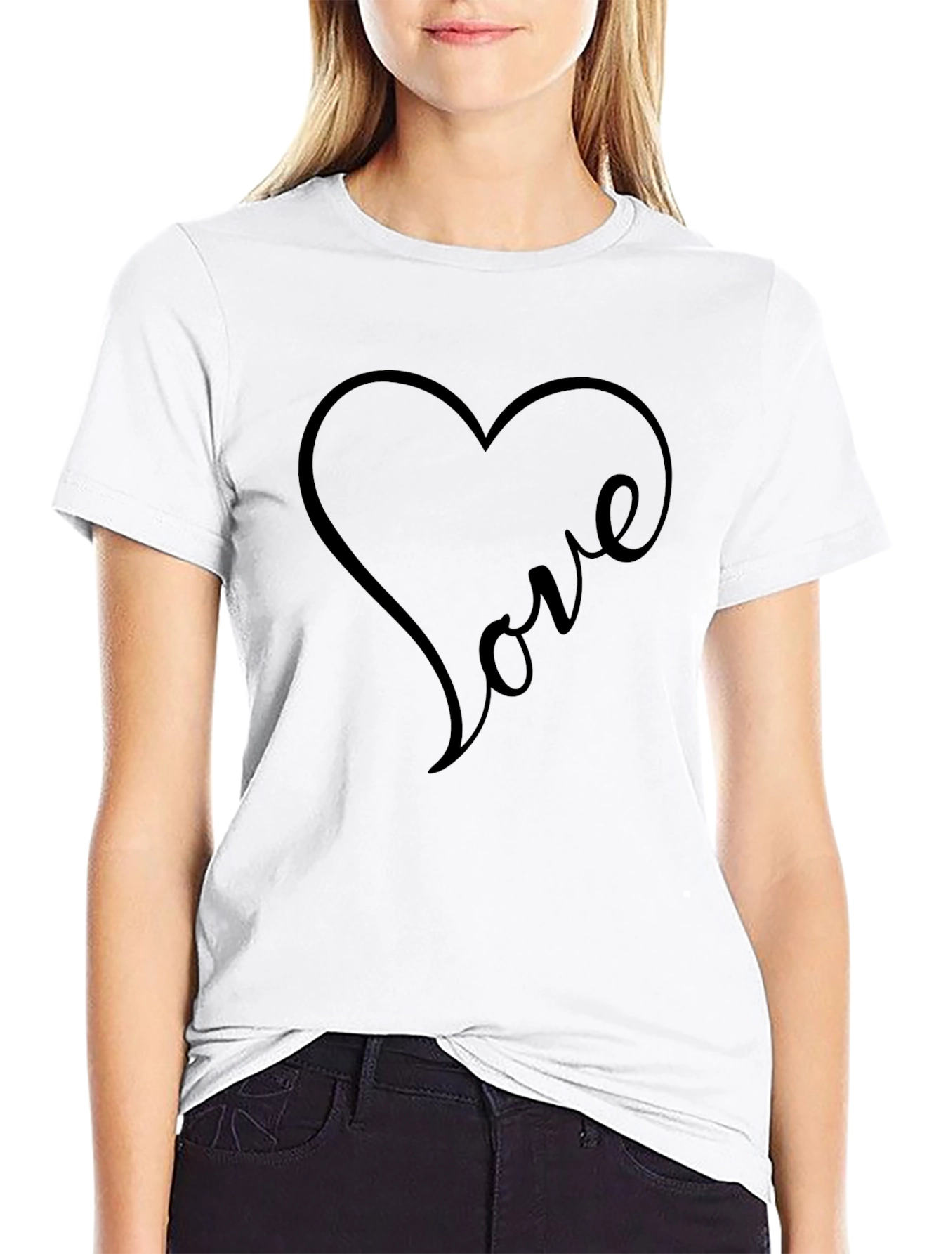 Love Heart T-Shirt - Stylish Graphic Tee