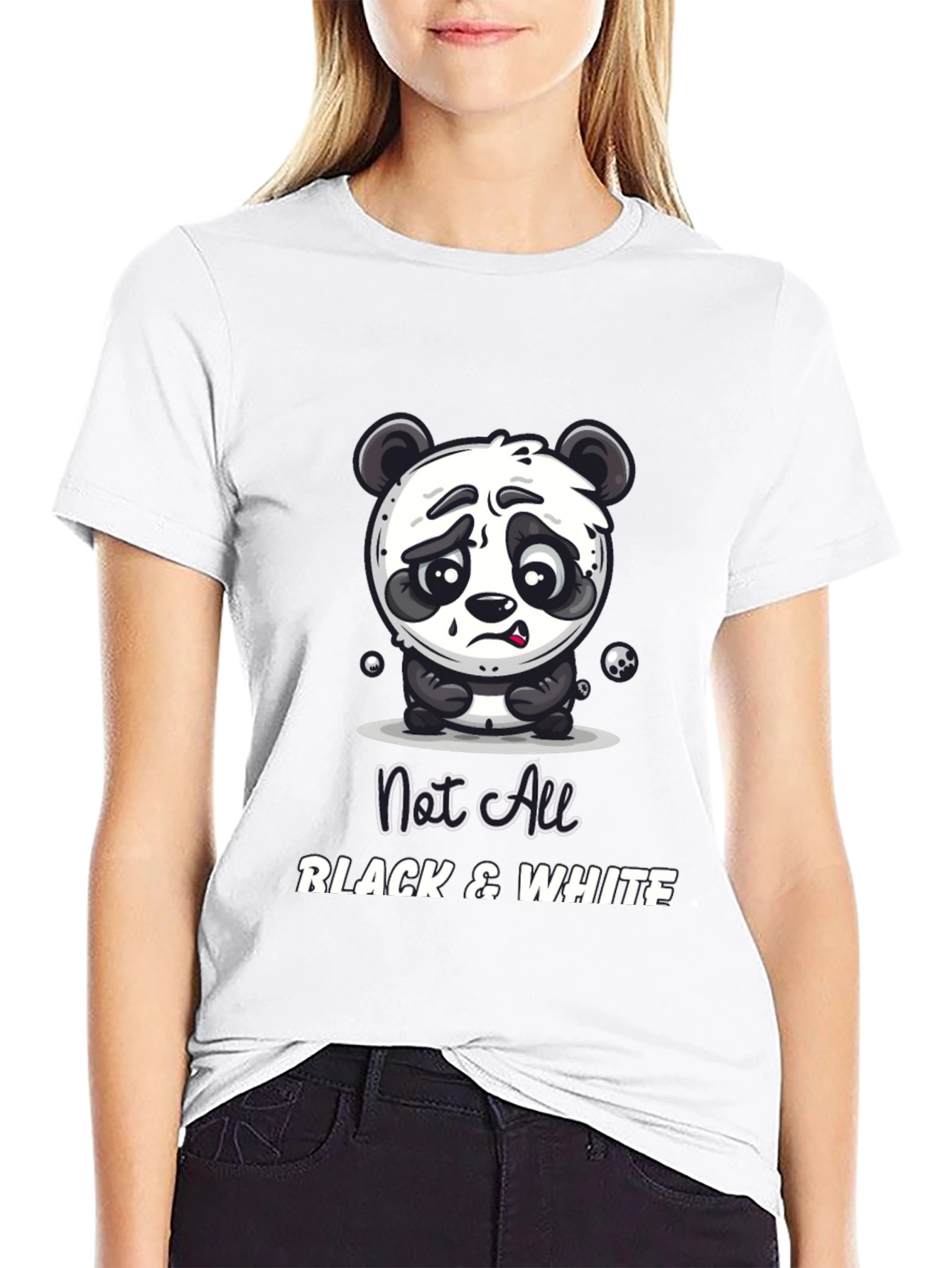 Not All Black and White Panda T-Shirt