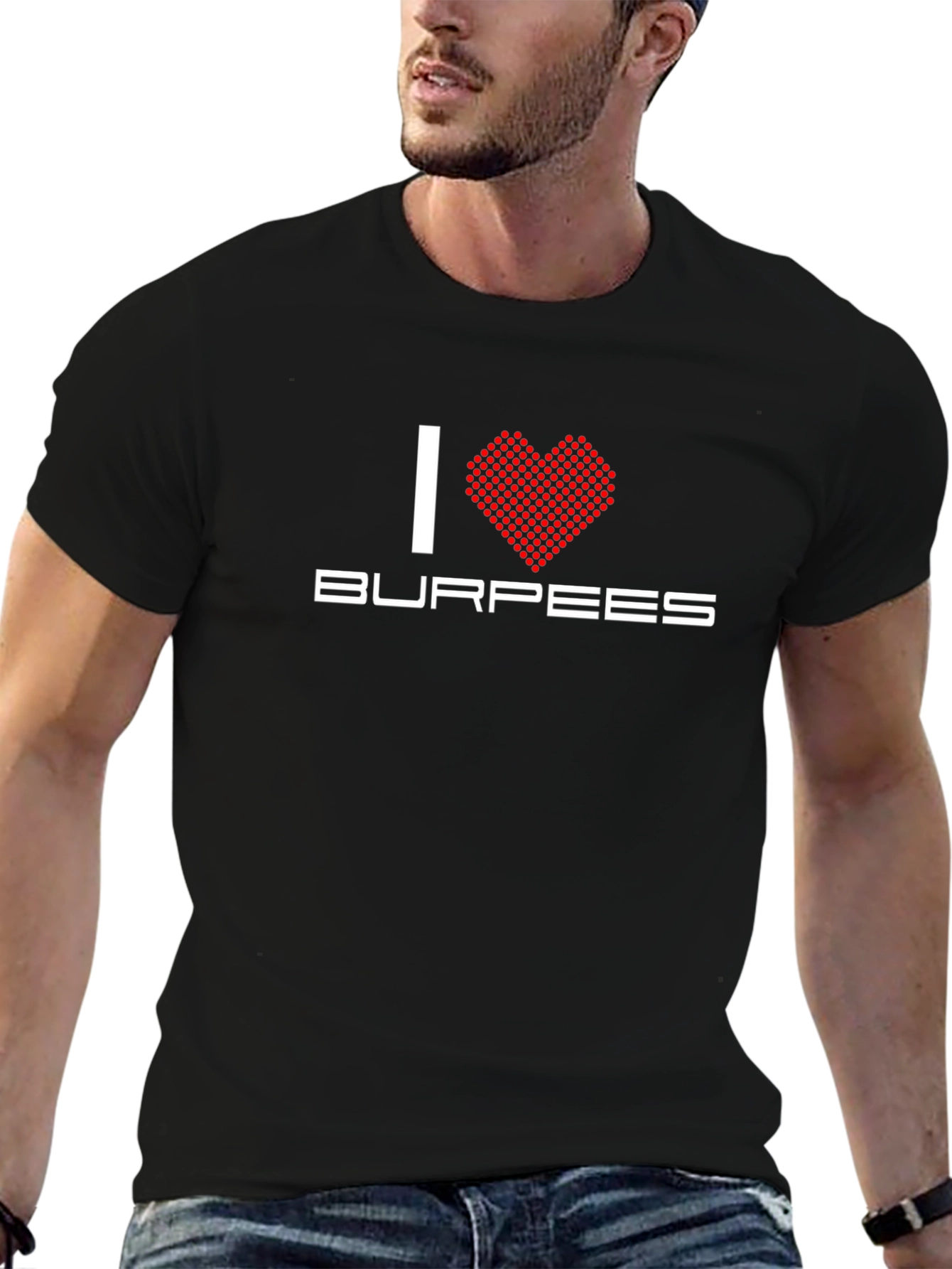 I Love Burpees Black T-Shirt
