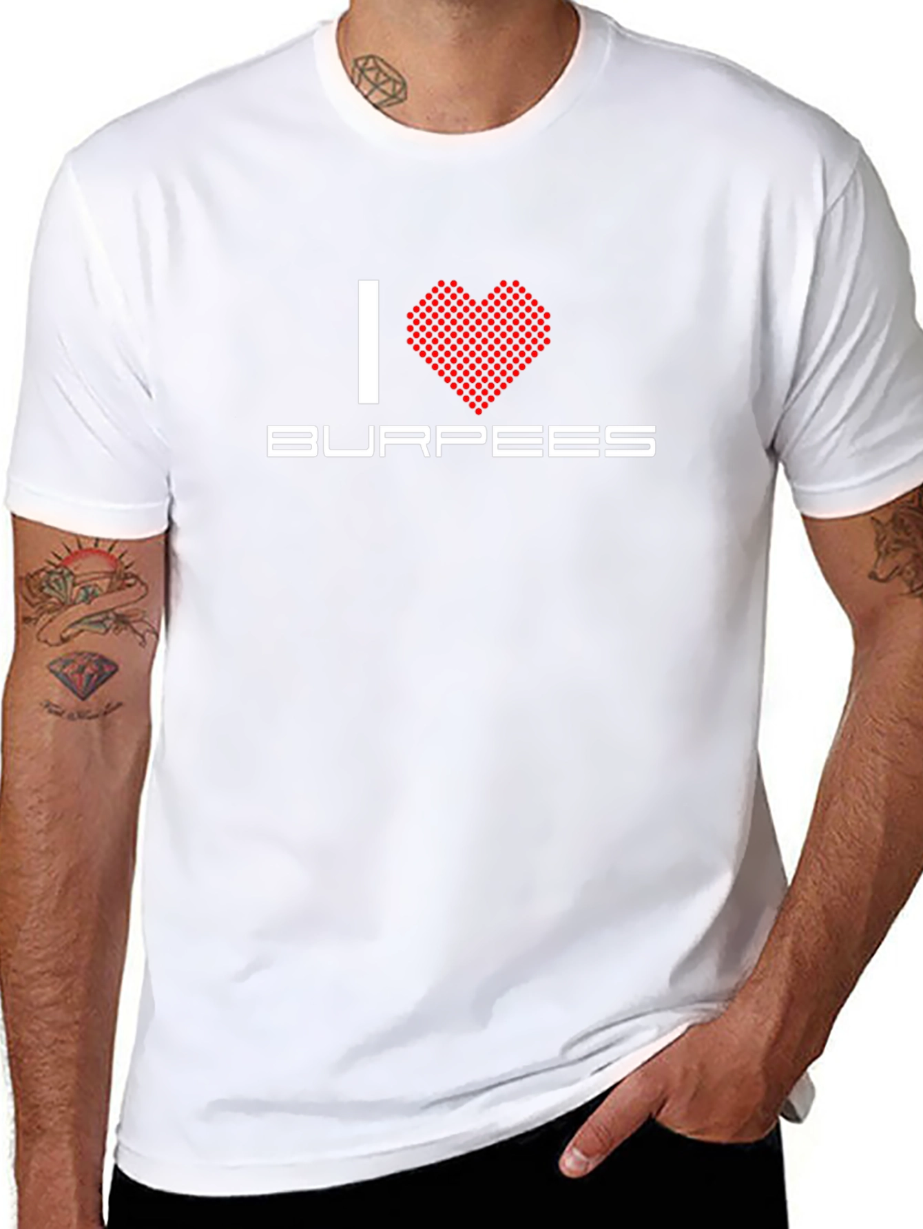 I Love Burpees Black T-Shirt