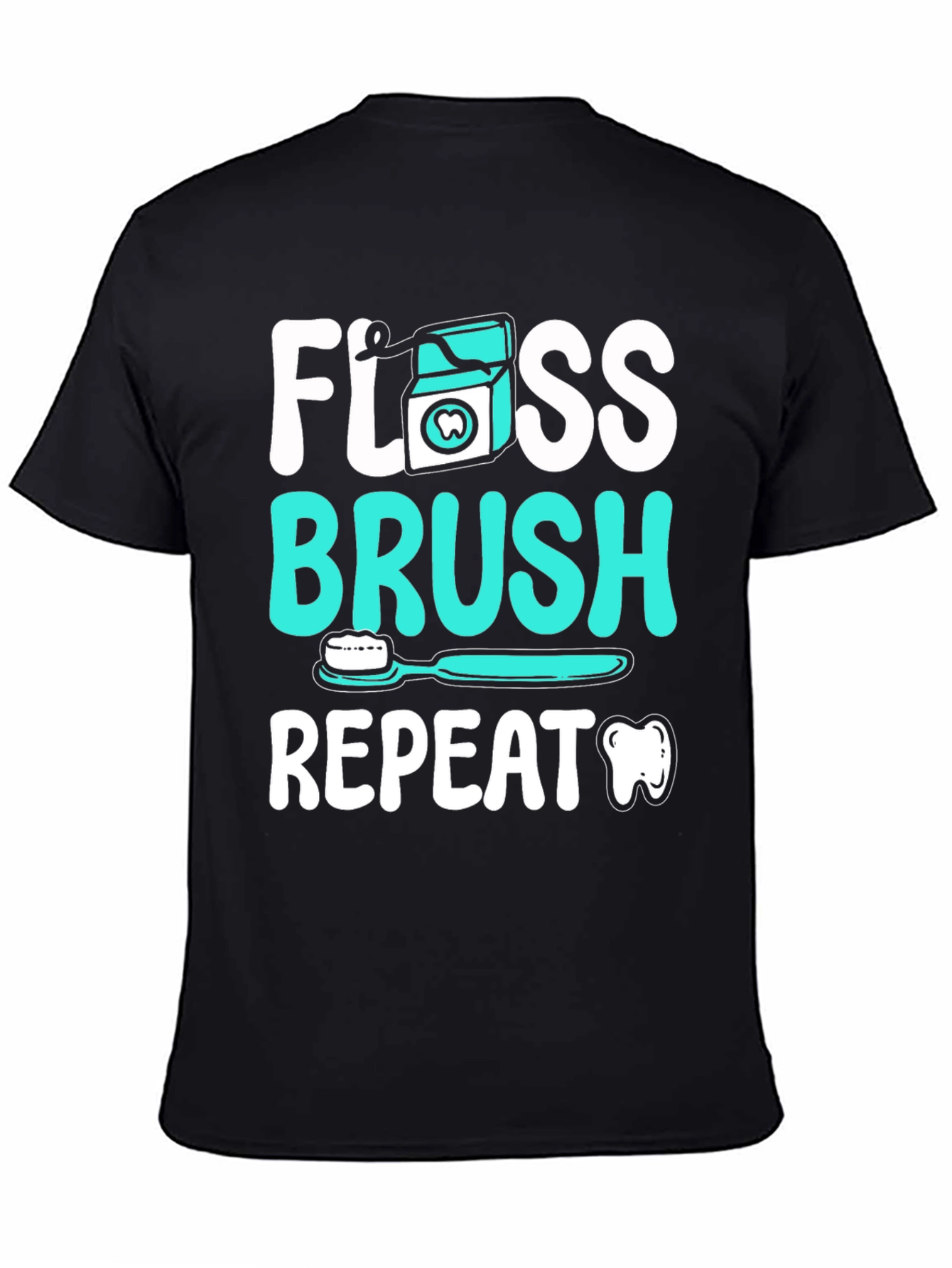 Floss Brush Repeat Graphic Tee