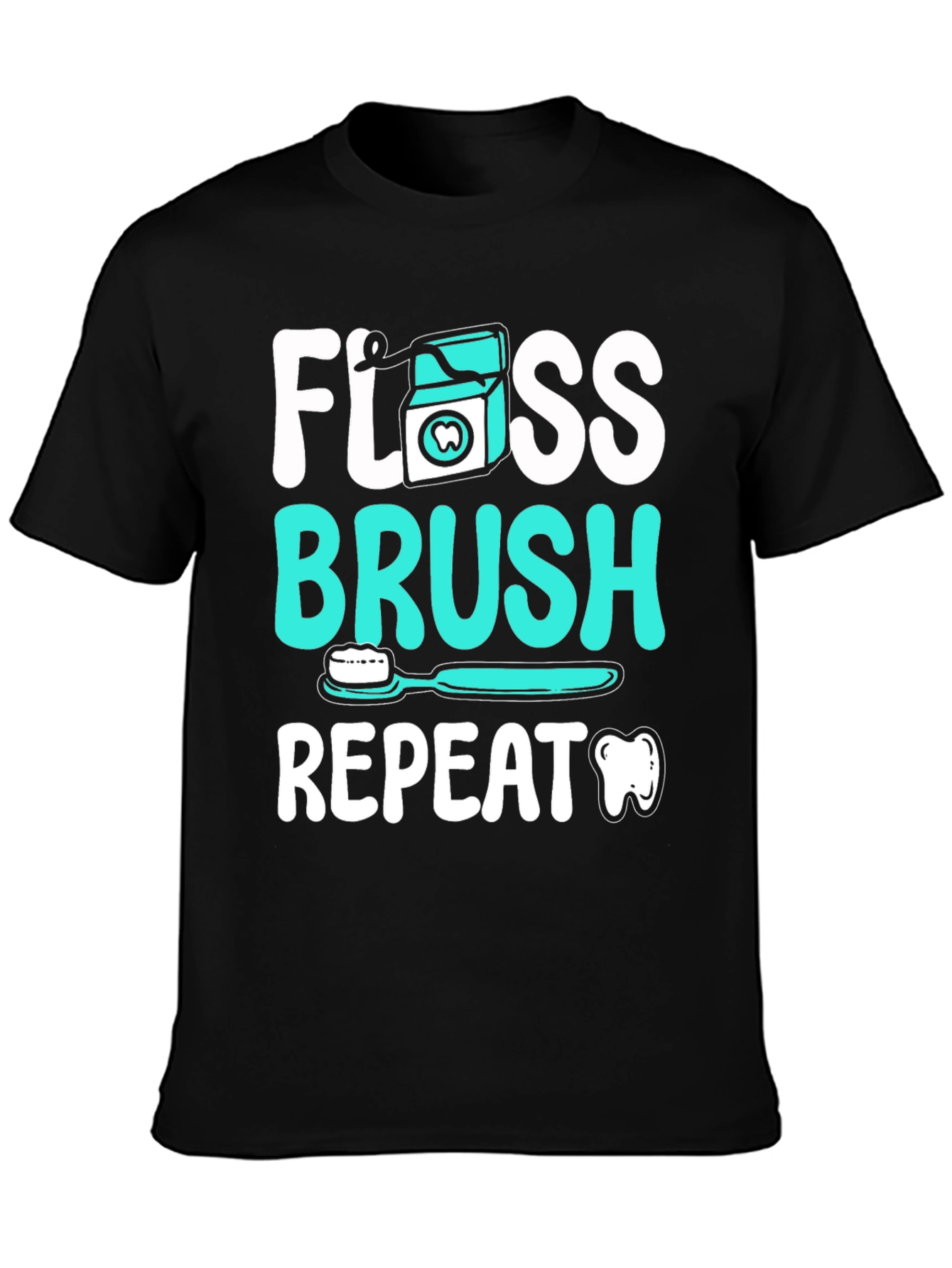 Floss Brush Repeat Graphic Tee