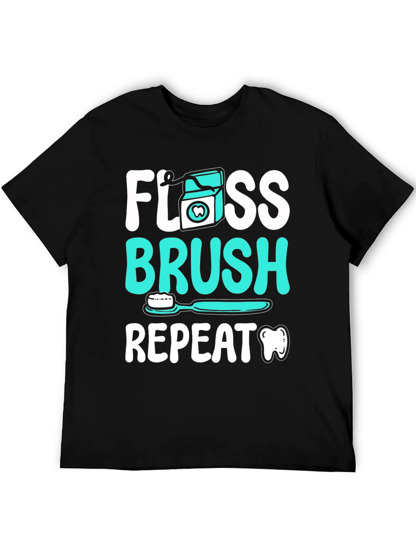 Floss Brush Repeat Graphic Tee