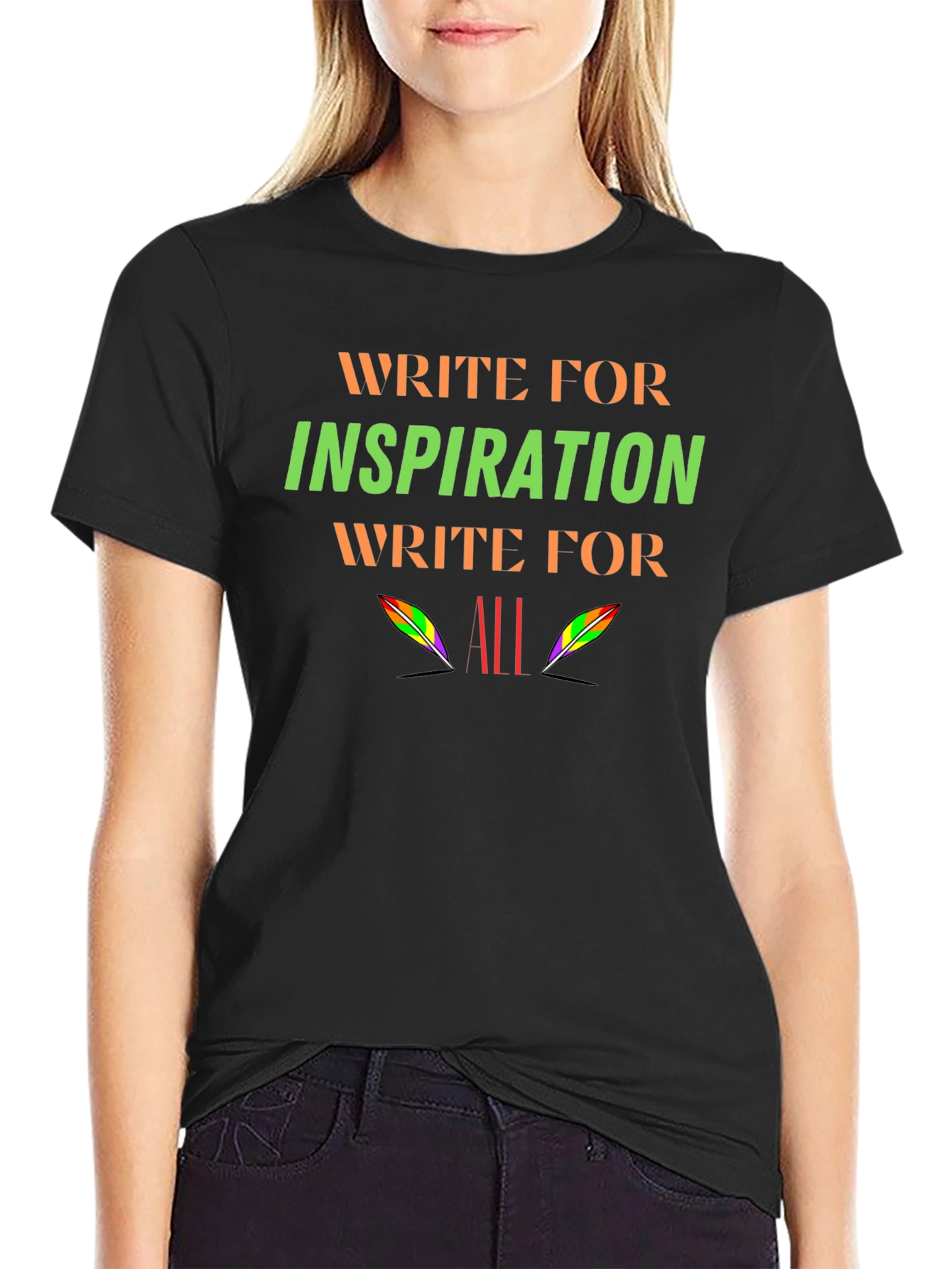 Inspirational Writer T-Shirt - Write for All