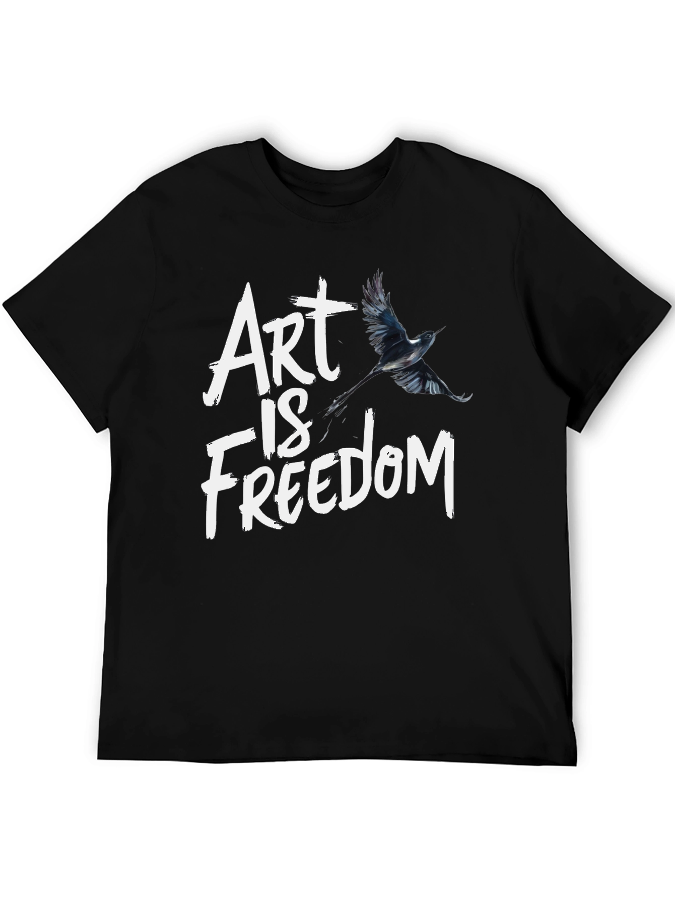 Art Is Freedom Graphic Tee - Black T-Shirt