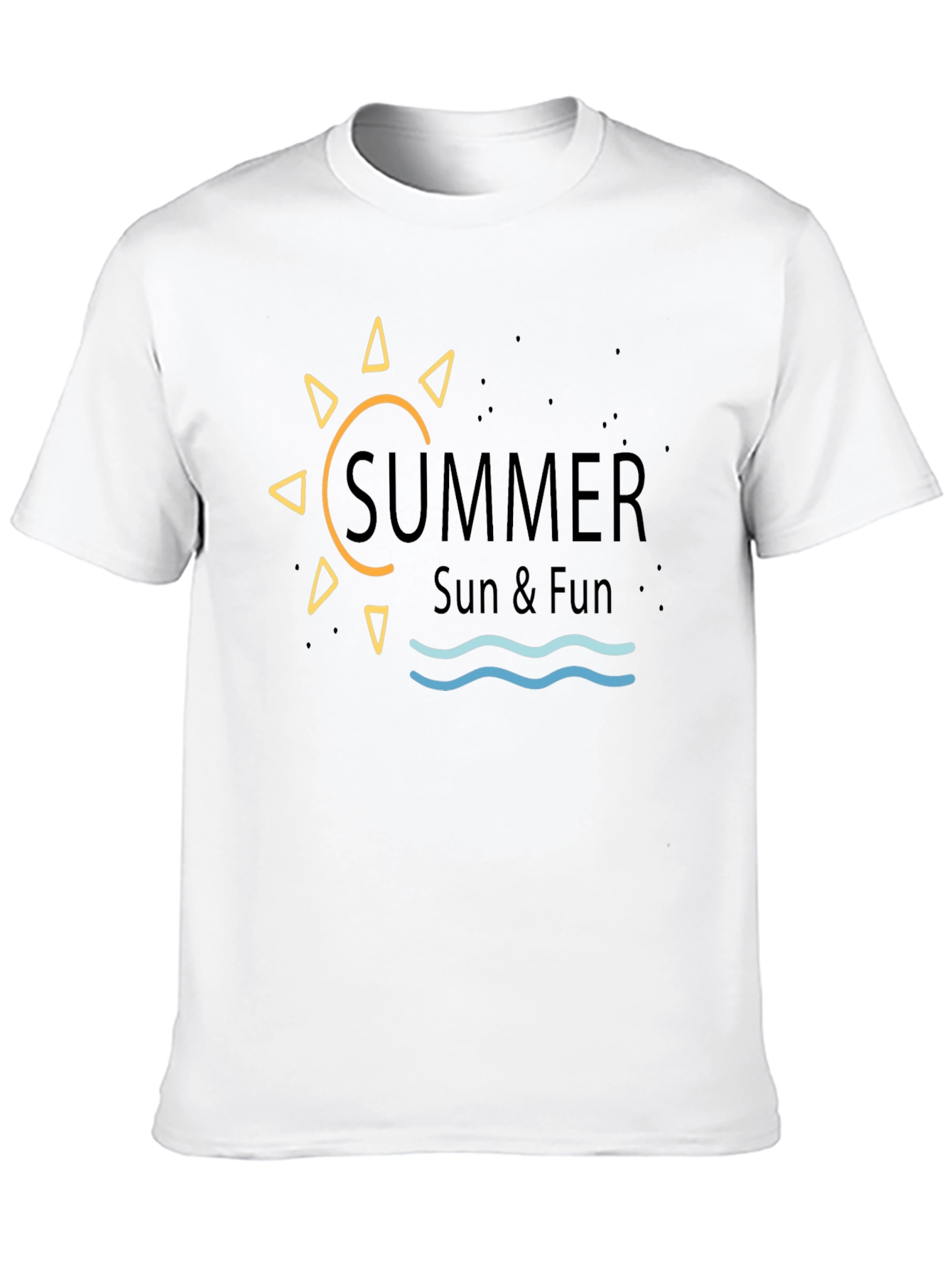 Summer Sun & Fun Graphic Tee - Black