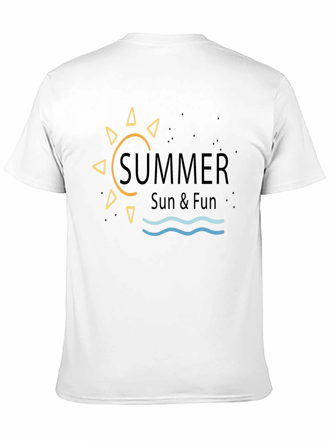Summer Sun & Fun Graphic Tee - Black
