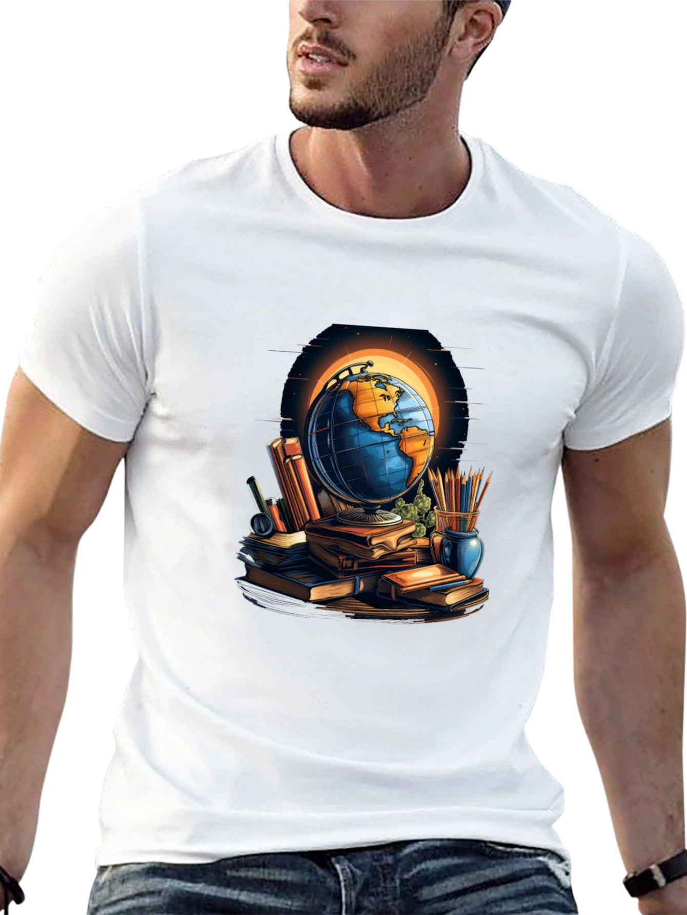 Globetrotter Graphic Tee - Worldly Design