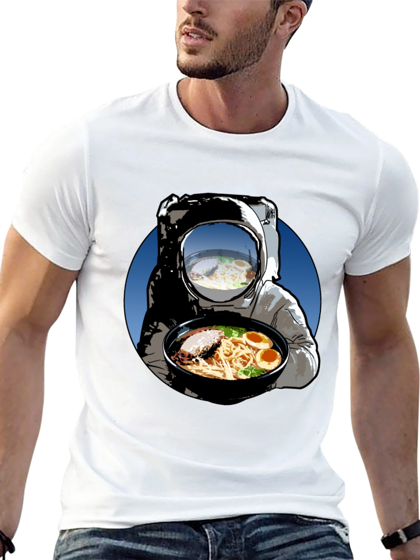 Astronaut Ramen T-Shirt - Space Foodie Tee