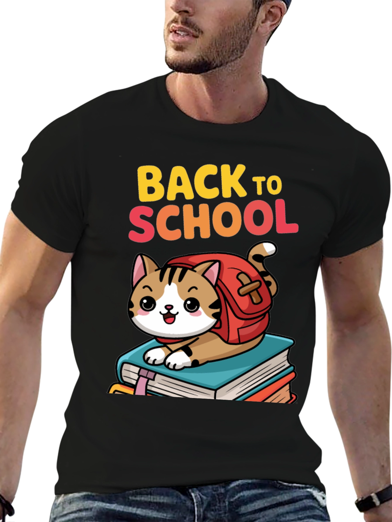 Back to School Cat T-Shirt