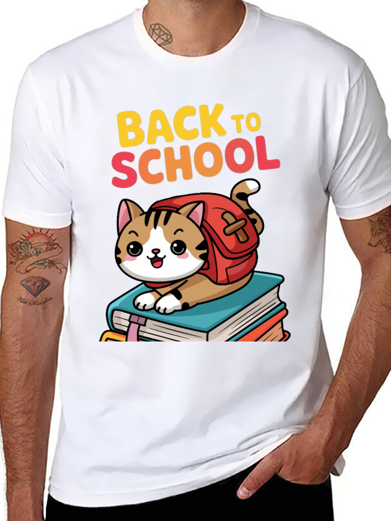 Back to School Cat T-Shirt