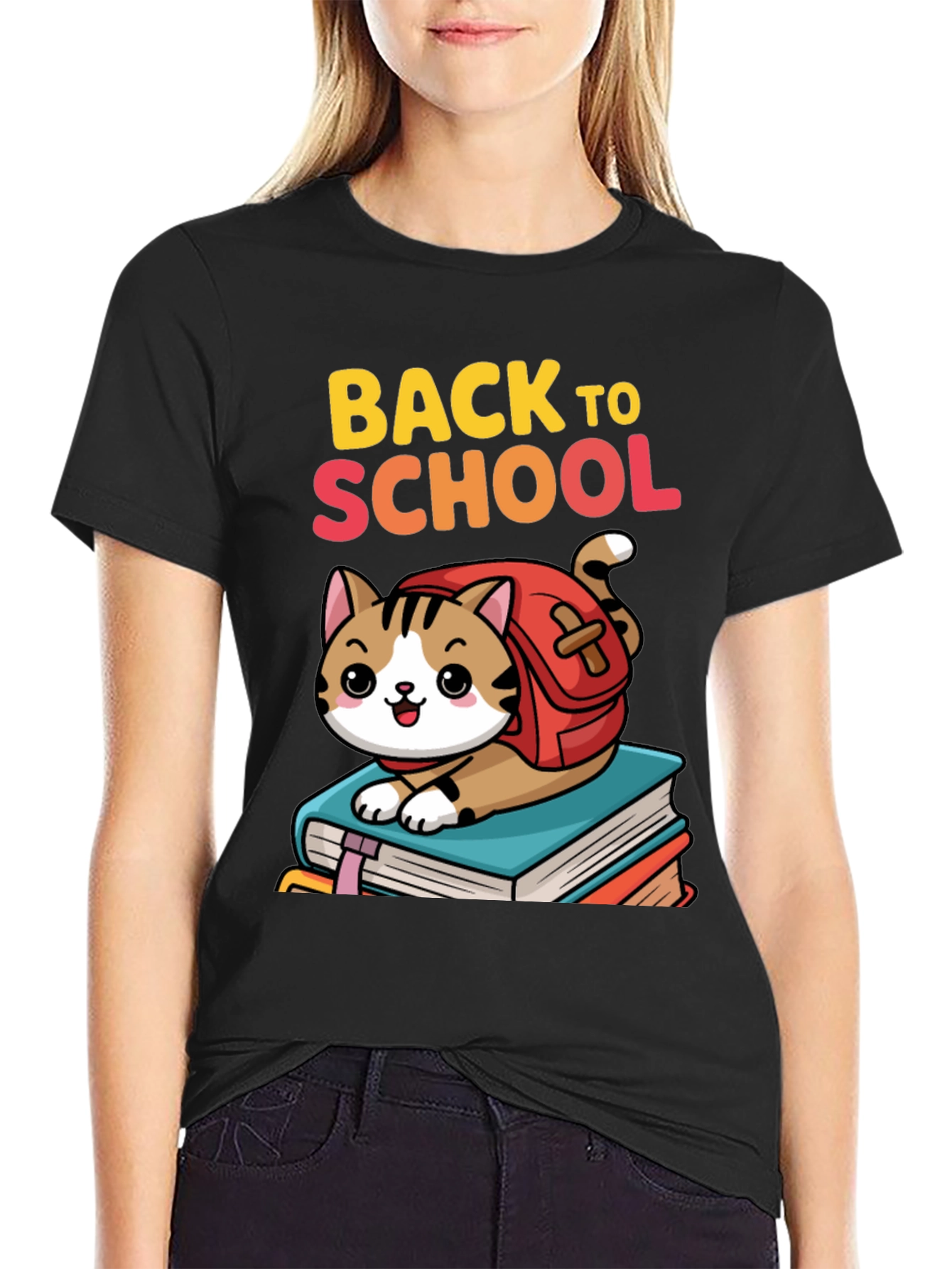 Back to School Cat T-Shirt