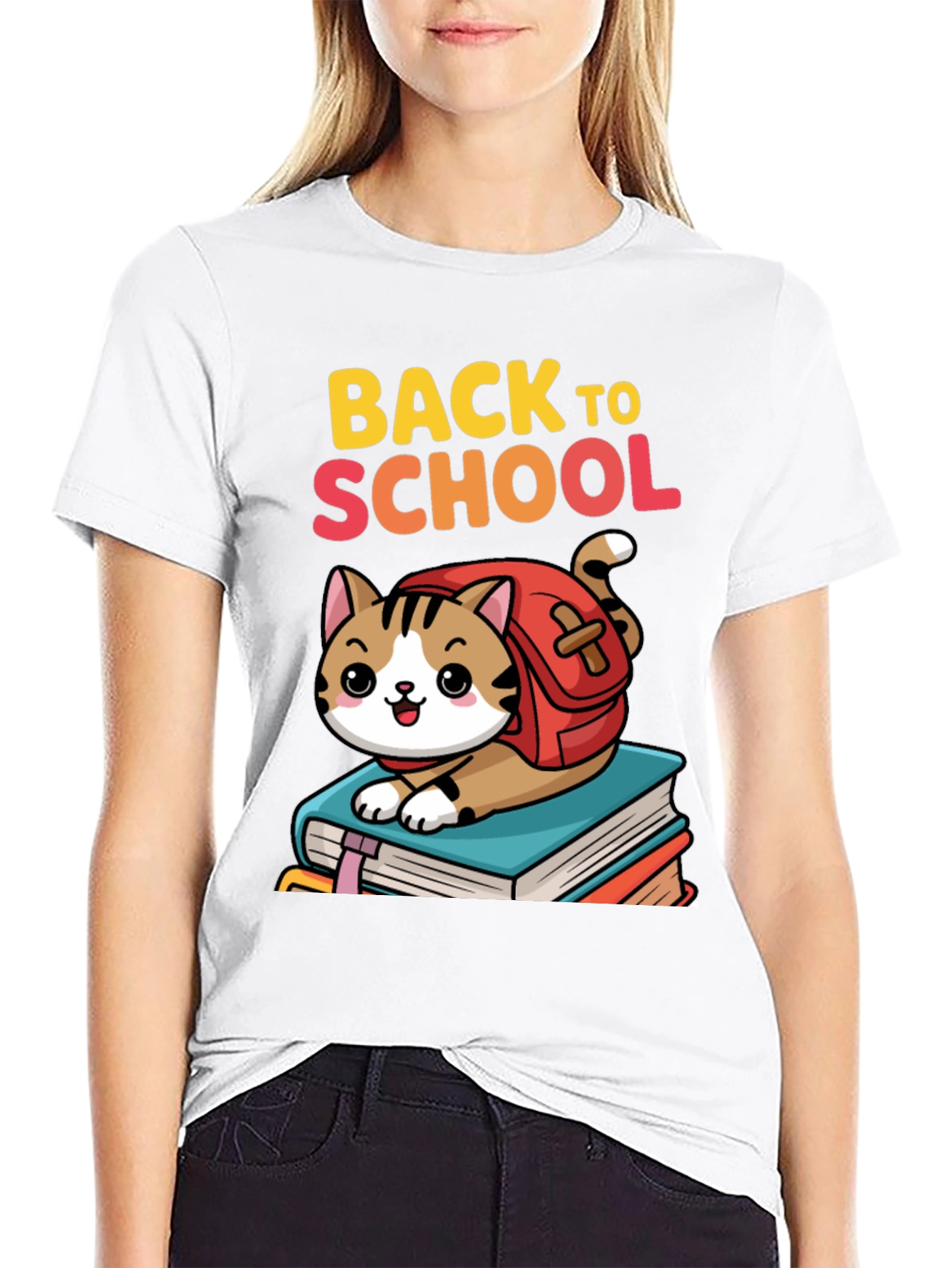 Back to School Cat T-Shirt