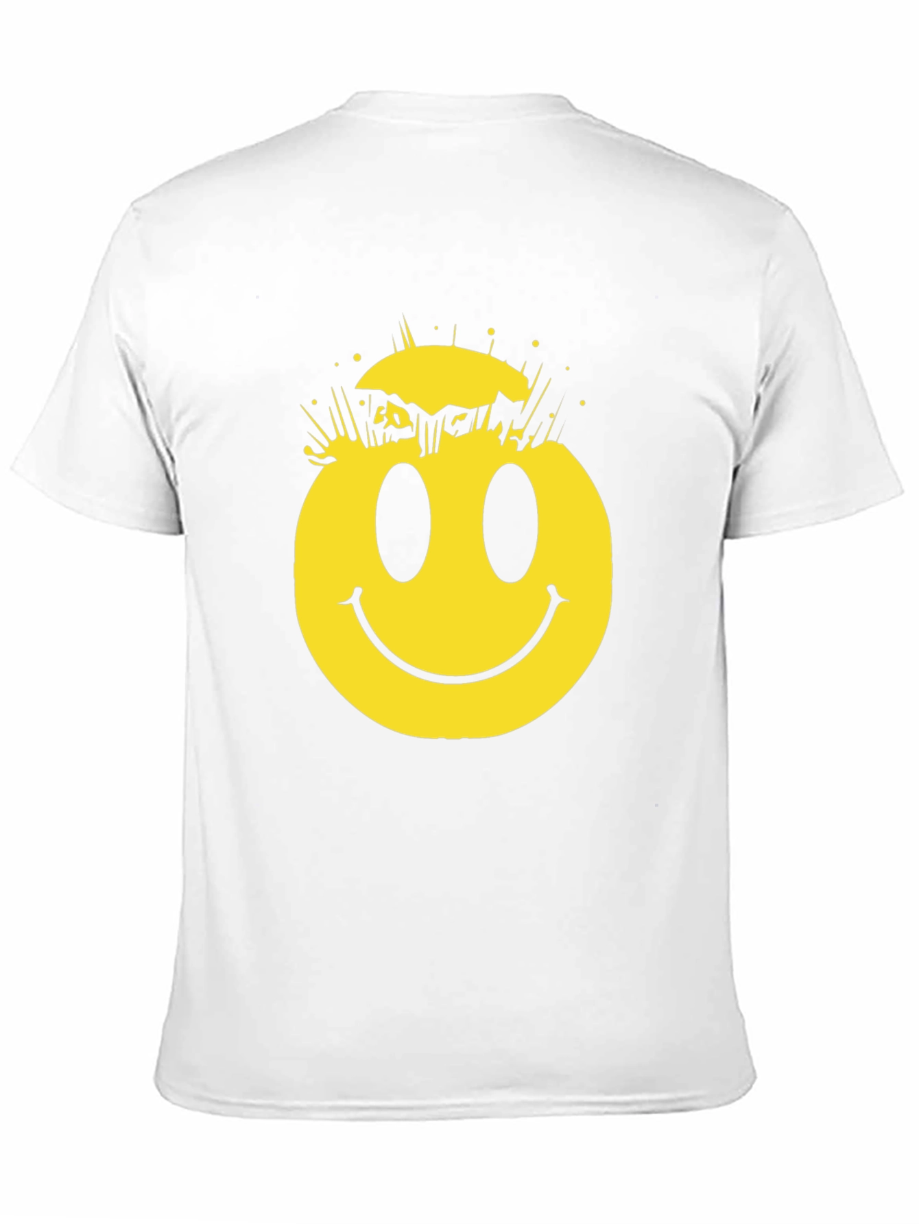 Cracked Smiley Face Graphic T-Shirt