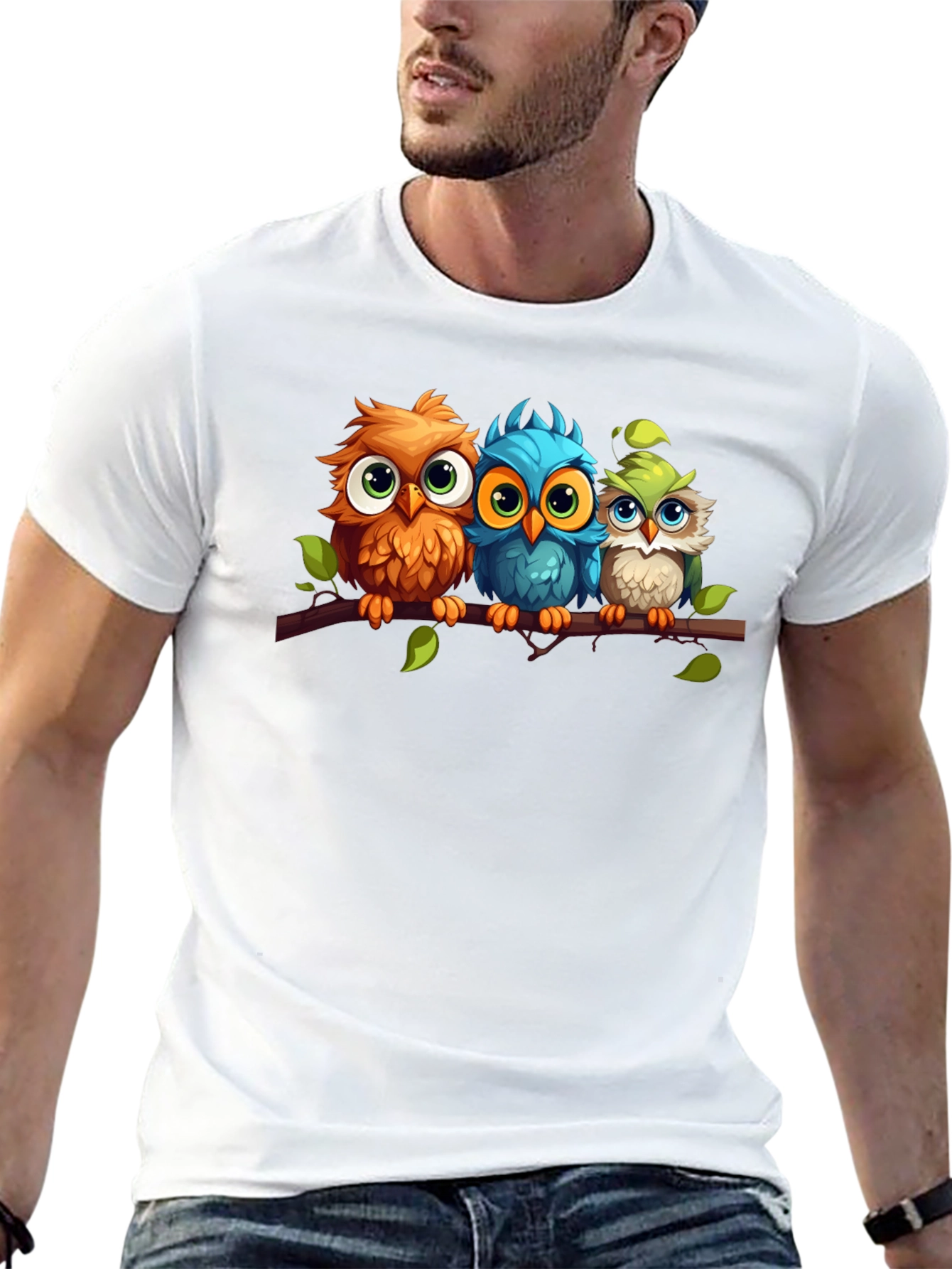 Cute Cartoon Owl T-Shirt