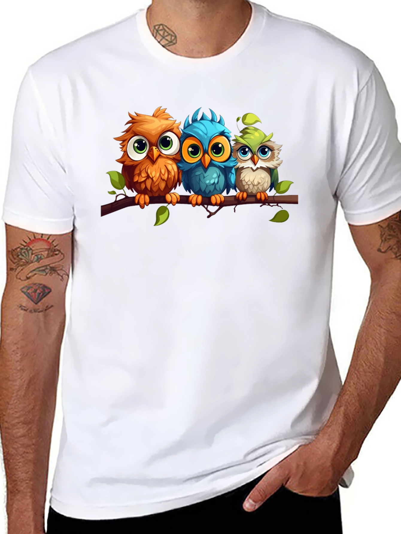Cute Cartoon Owl T-Shirt